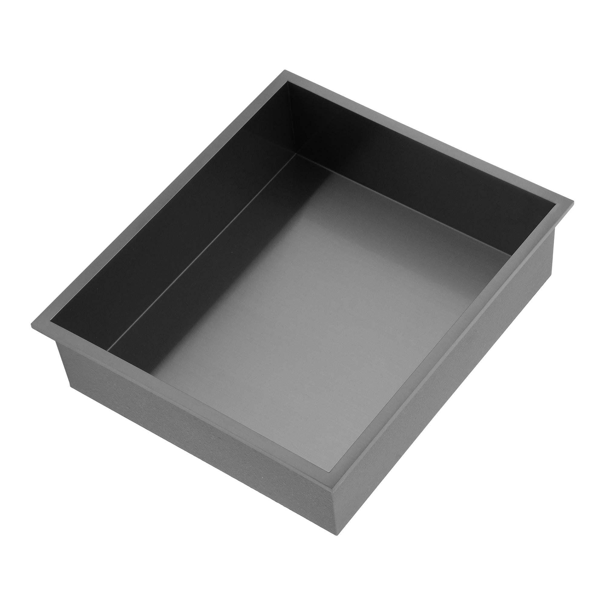 17" x 15" Stainless Steel Recessed Shower Niche, Gunmetal