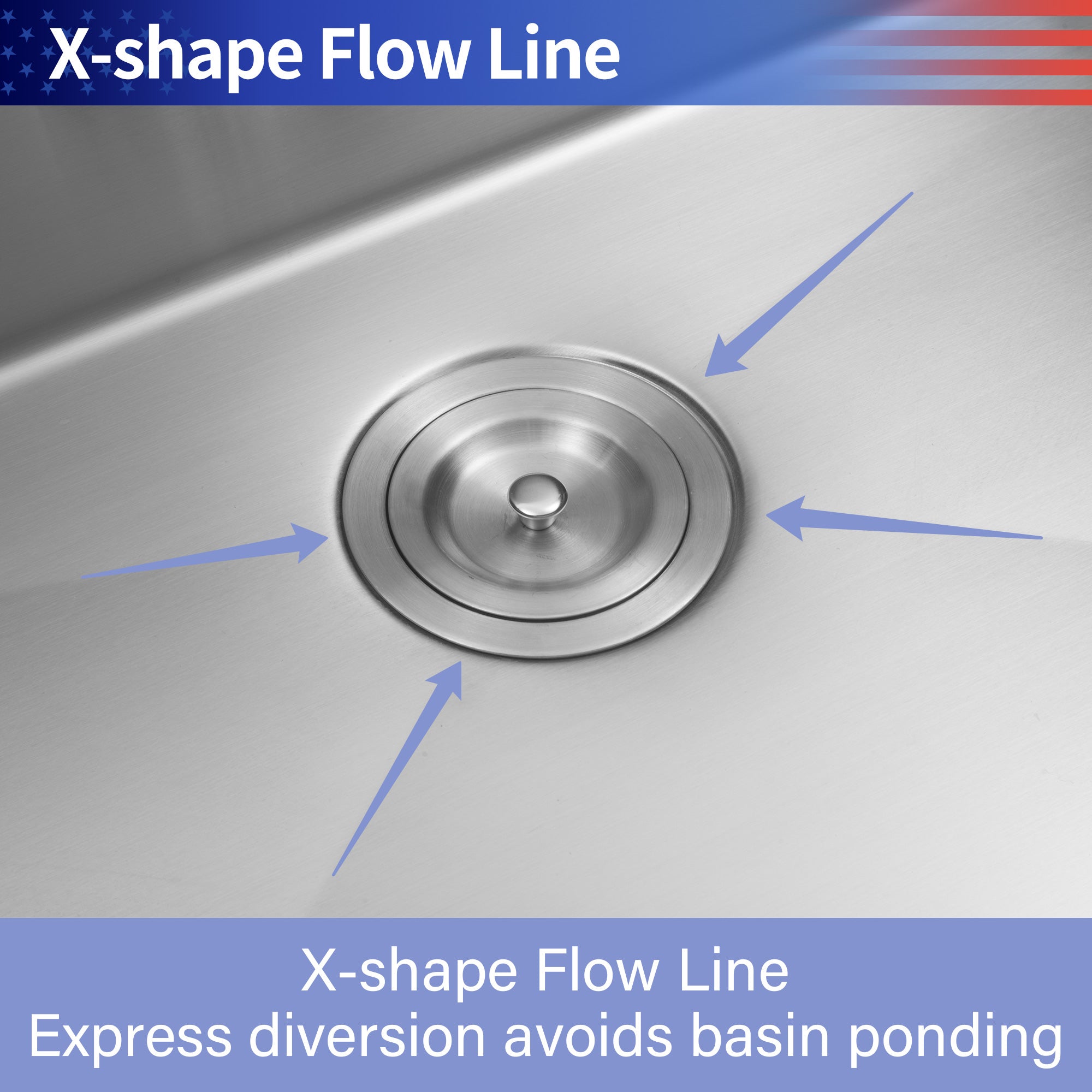 Farmhouse Apron Single Bowl Stainless Steel Kitchen Sink RX-SS01