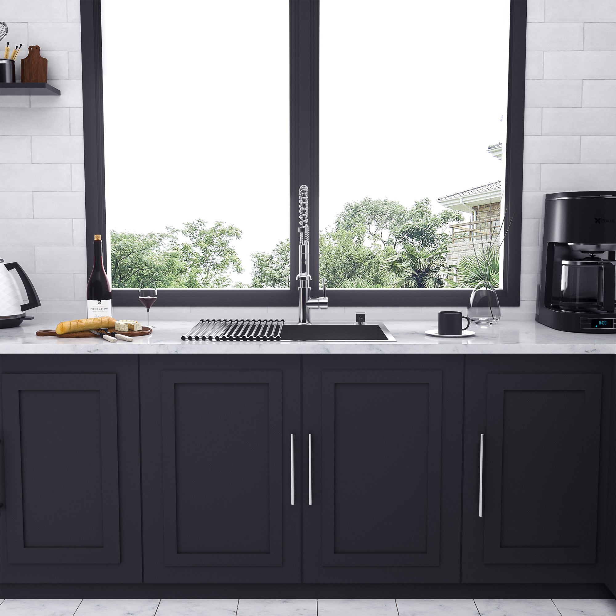 Drop-In Single Bowl Kitchen Sink, Stainless Steel (SS14)