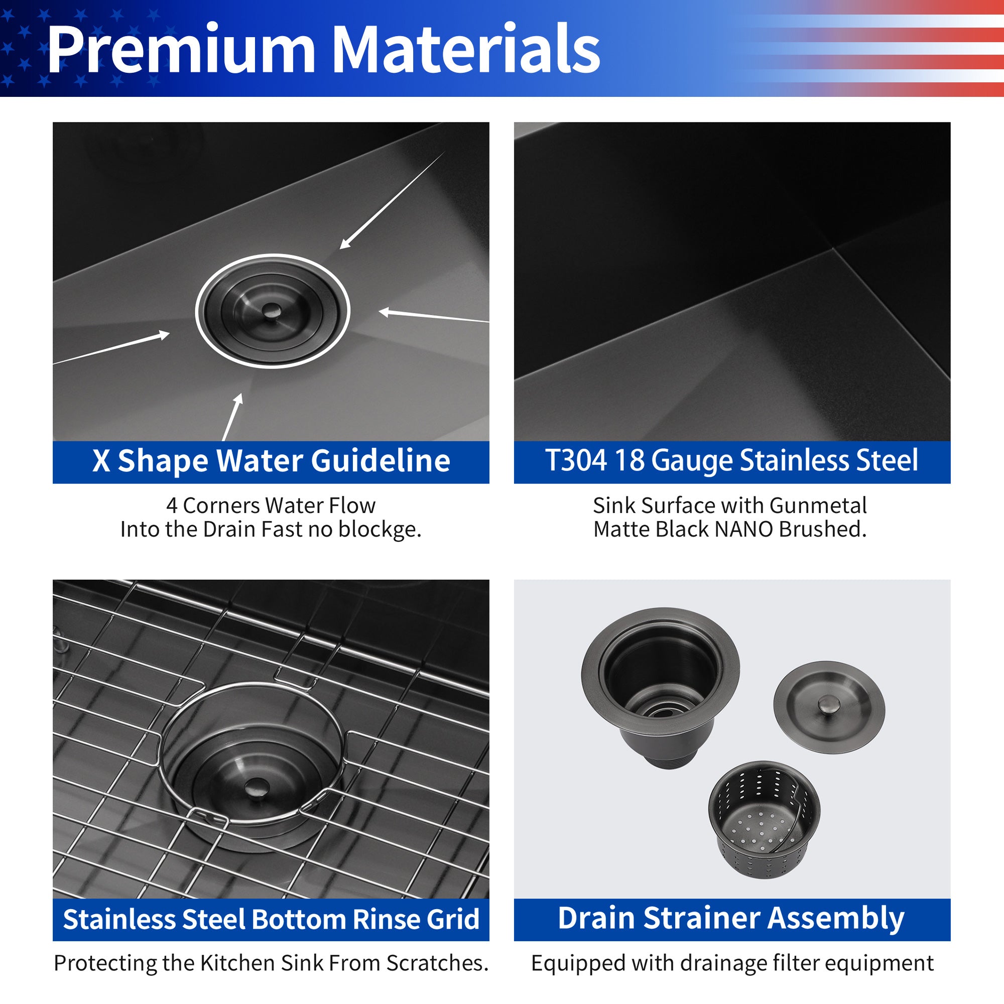 Drop-in Single Bowl Stainless Steel Kitchen Sink RX-SS15