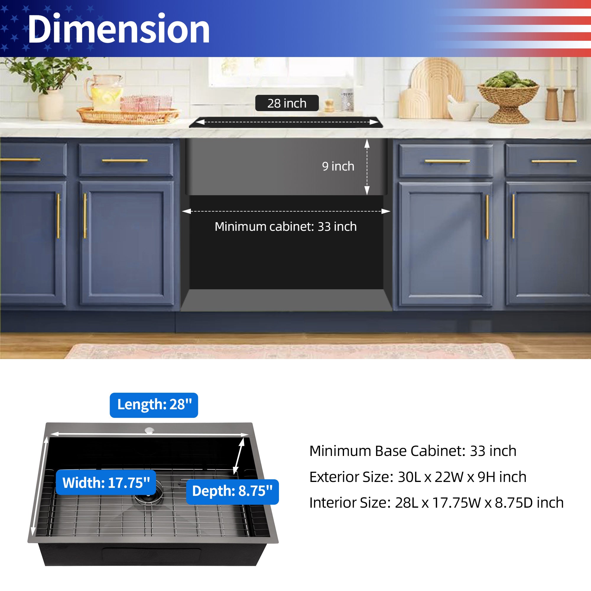 Drop-in Single Bowl Stainless Steel Kitchen Sink RX-SS15