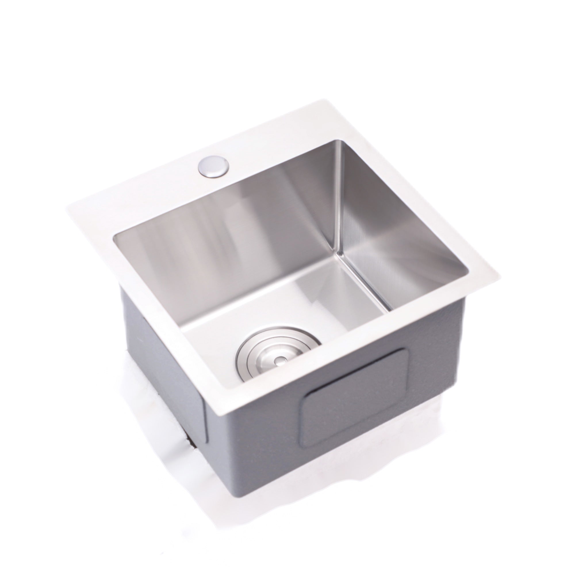 Drop-In Single Bowl Kitchen Sink, Stainless Steel (SS16)