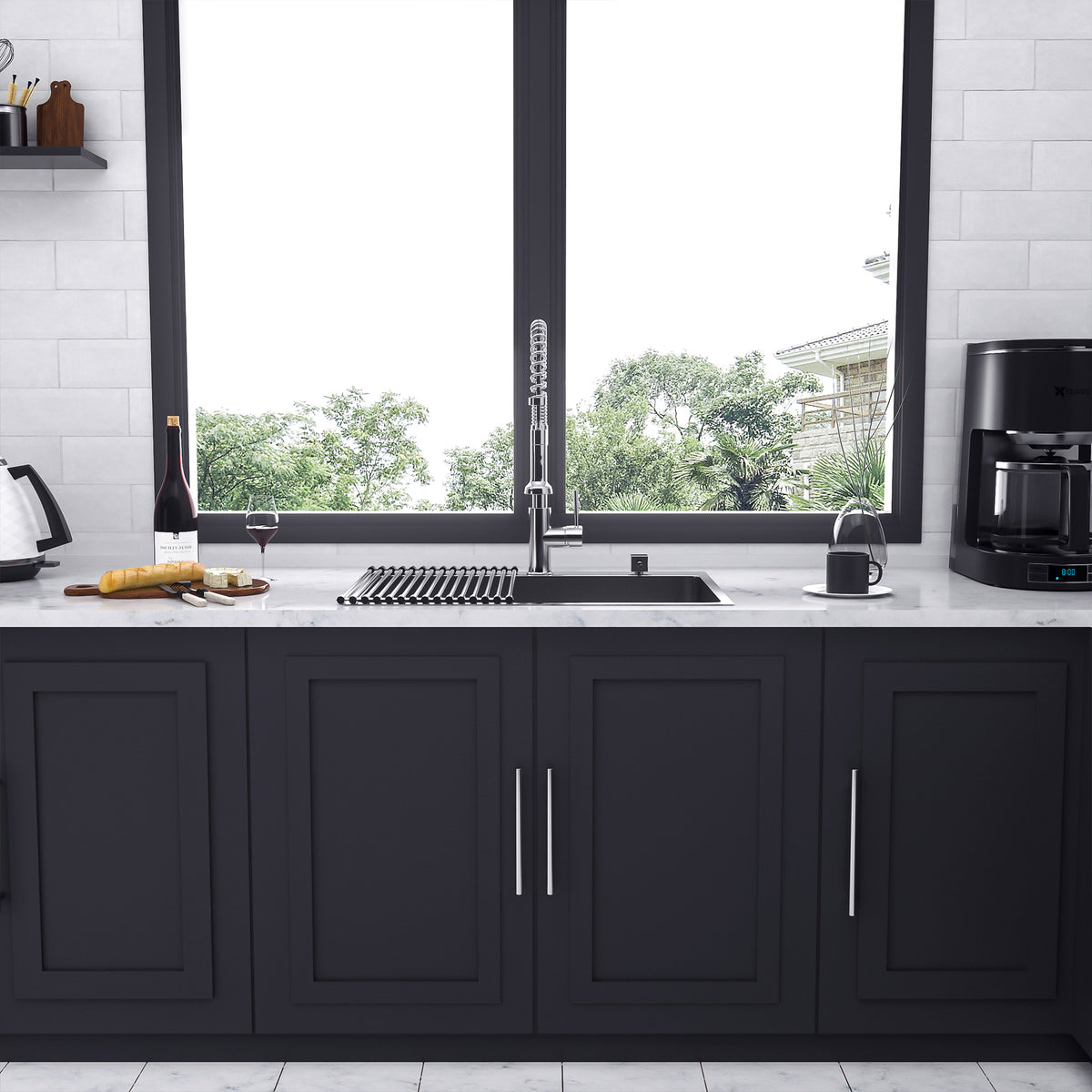 Drop-In Single Bowl Kitchen Sink, Stainless Steel (SS16)