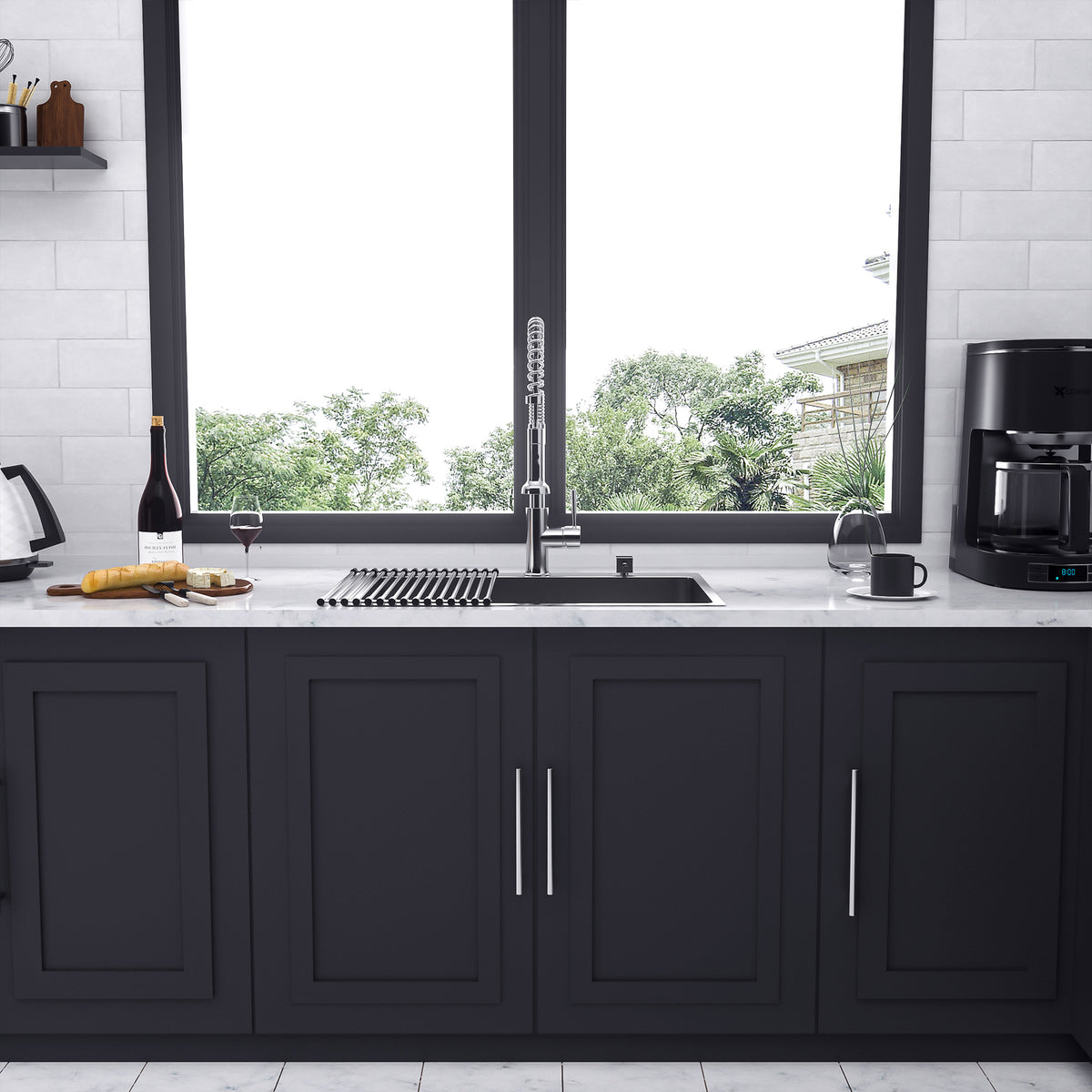 Drop-In Single Bowl Kitchen Sink, Stainless Steel (SS16)