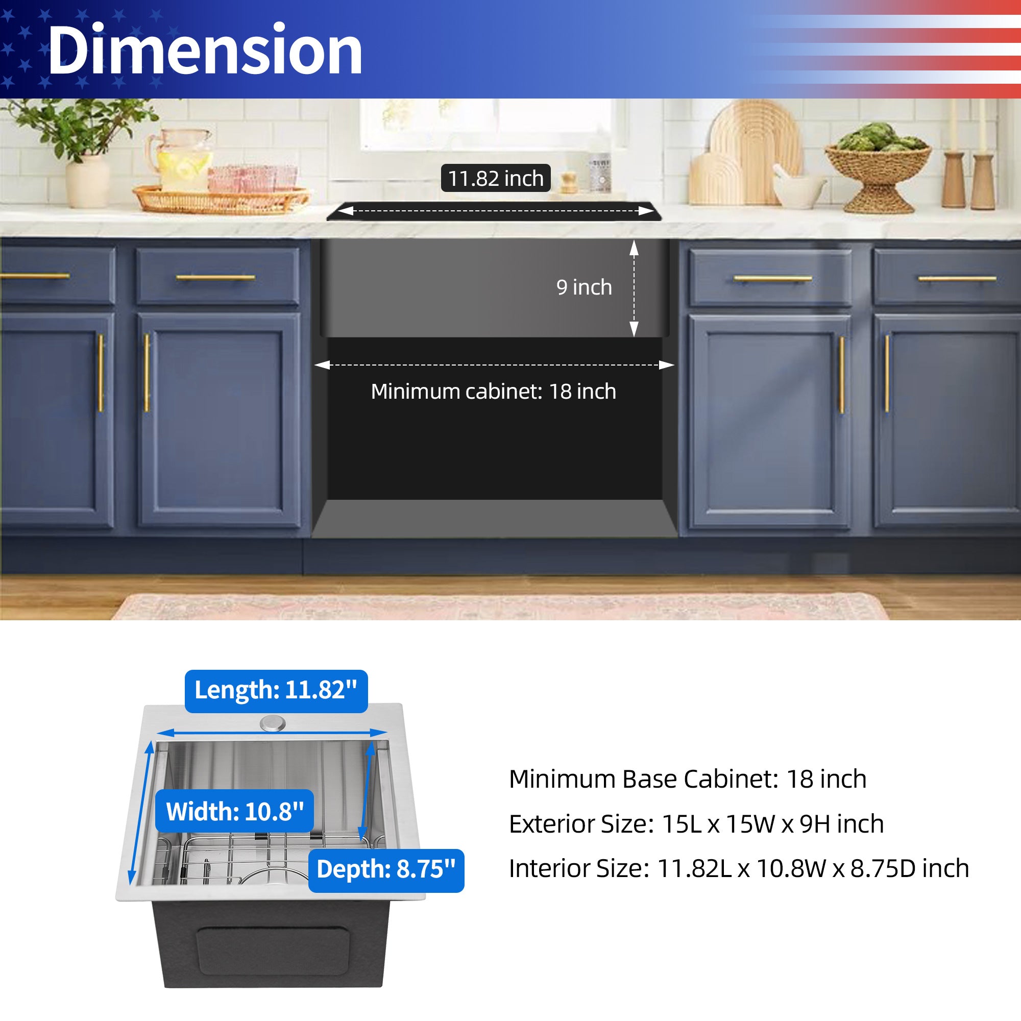 Drop-in Single Bowl Stainless Steel Kitchen Sink with Workstation RX-SS18