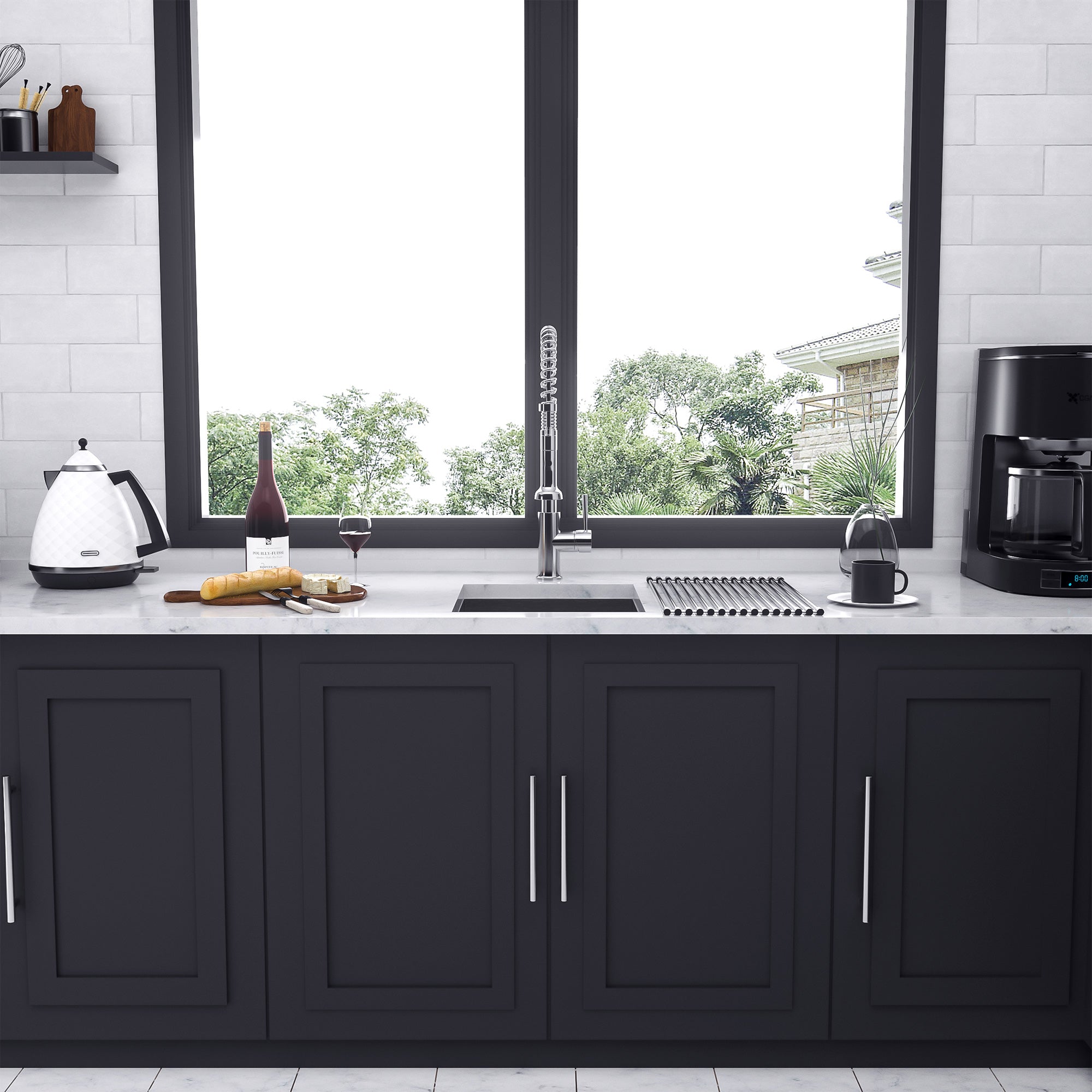 Undermount Single Bowl Kitchen Sink, Stainless Steel (SS23)