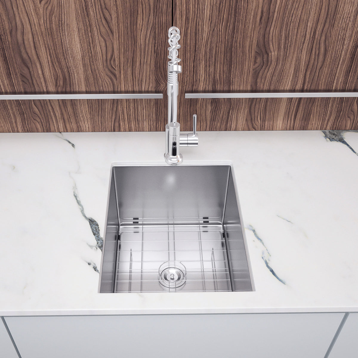 Undermount Single Bowl Kitchen Sink, Stainless Steel (SS23)