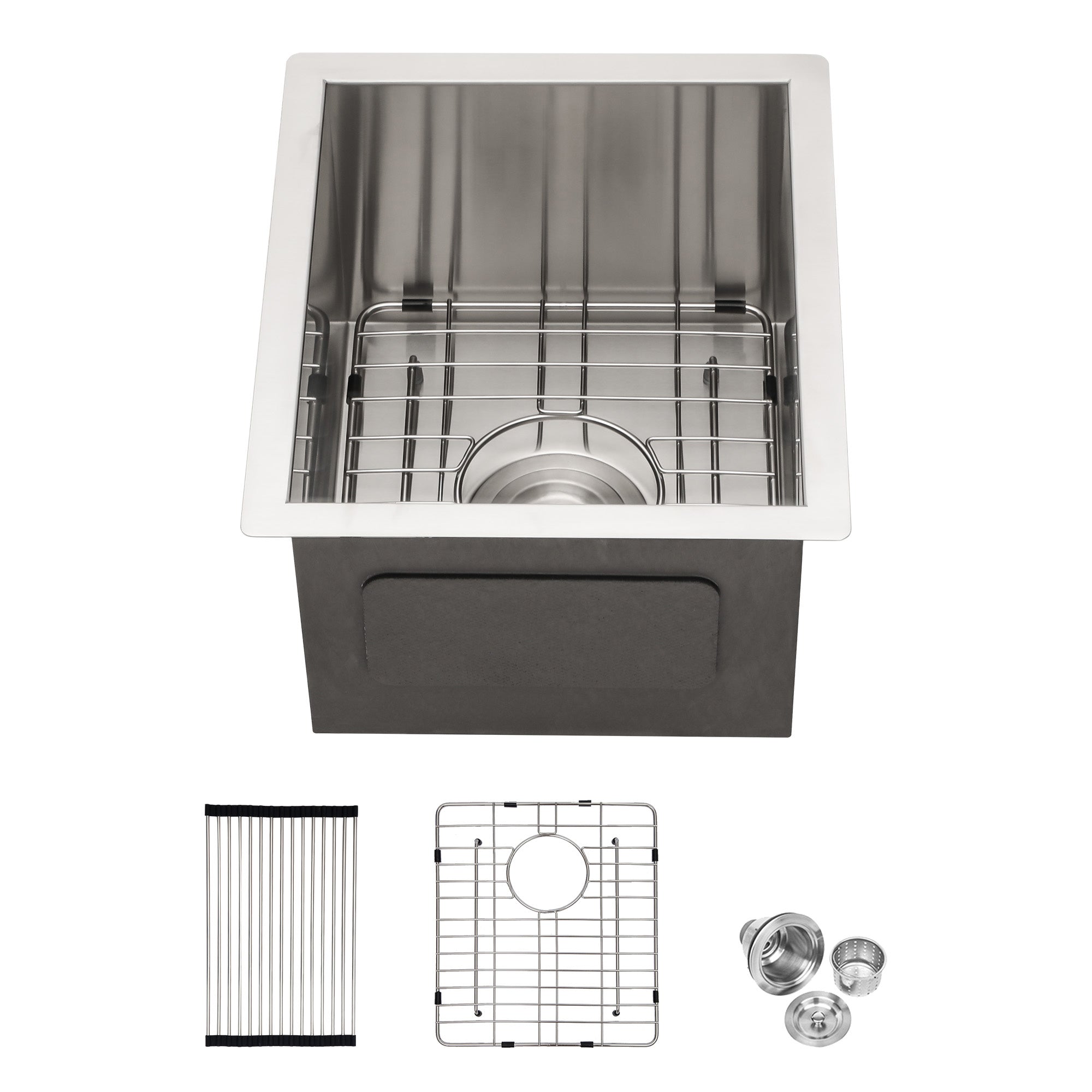 Undermount Single Bowl Kitchen Sink, Stainless Steel (SS23)