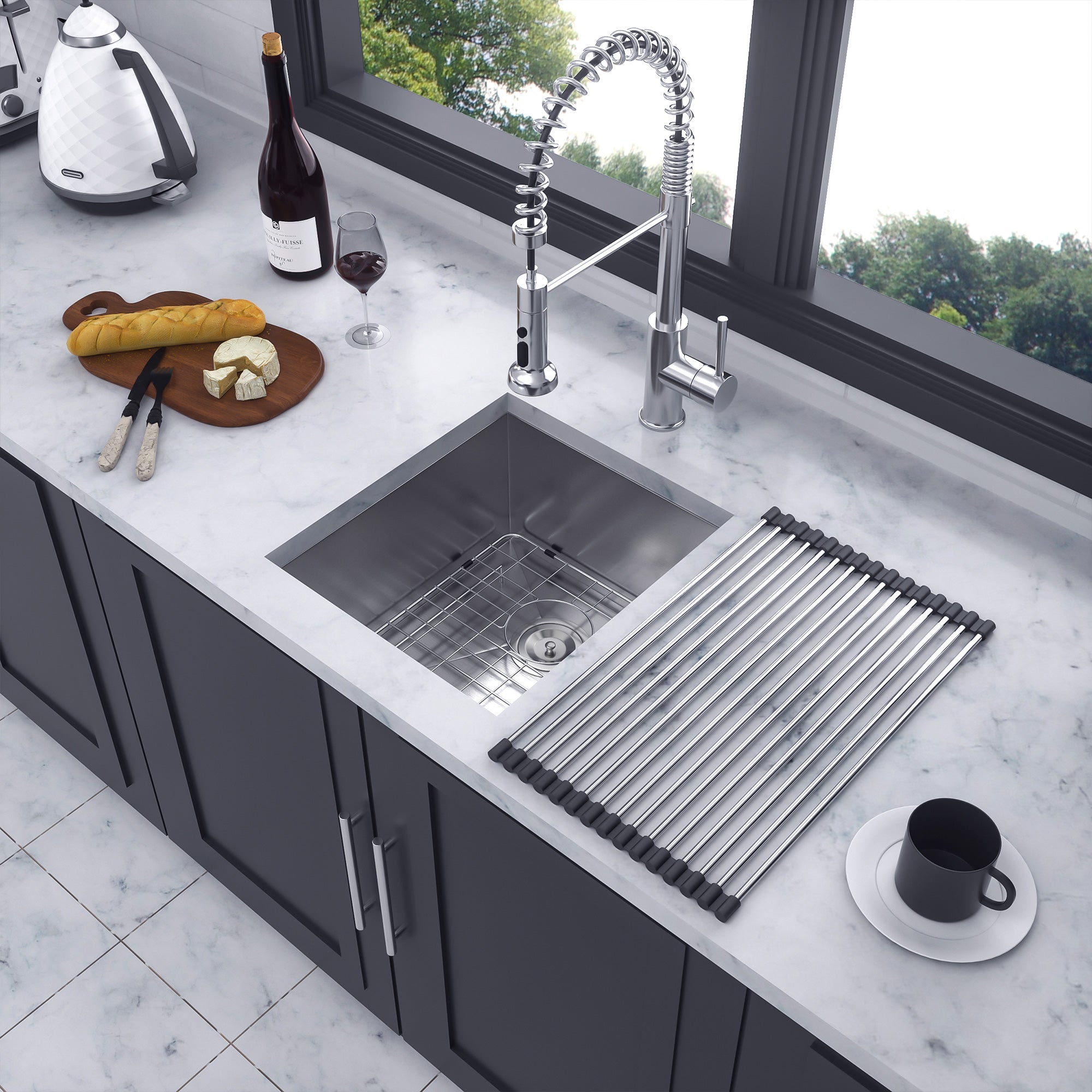Undermount Single Bowl Stainless Steel Kitchen Sink RX-SS23