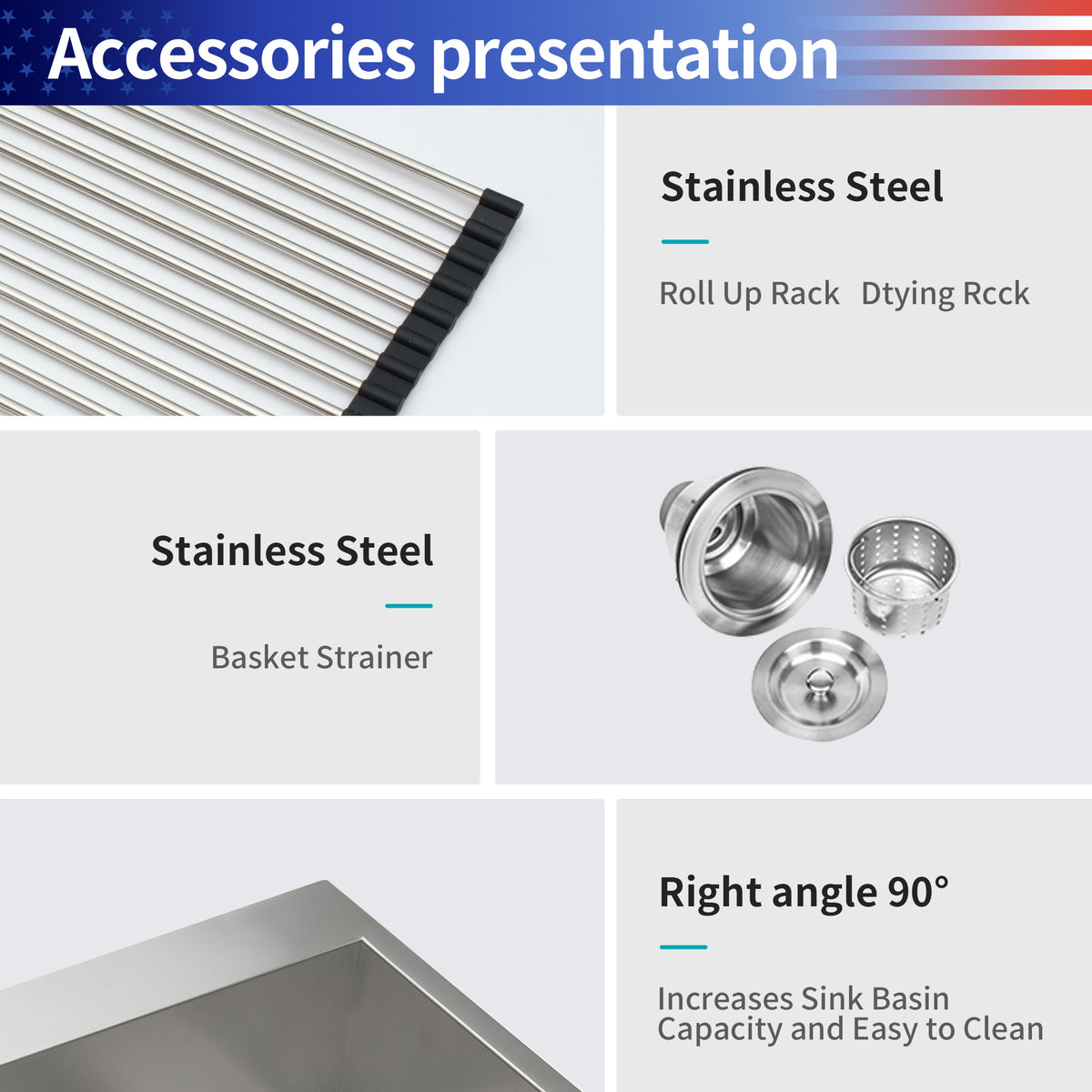 Undermount Single Bowl Kitchen Sink, Stainless Steel (SS23)