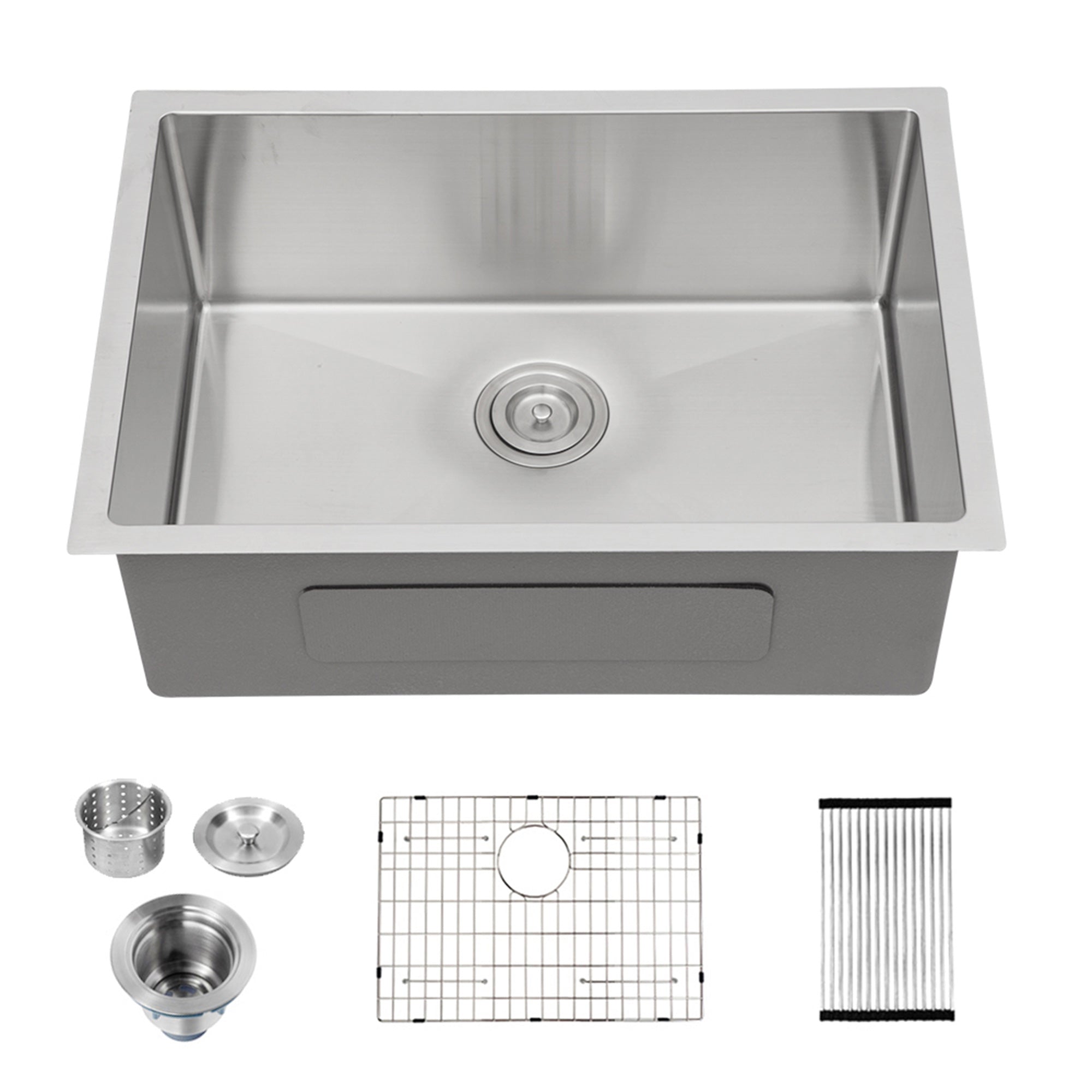 Undermount Single Bowl Kitchen Sink, Stainless Steel (SS23)