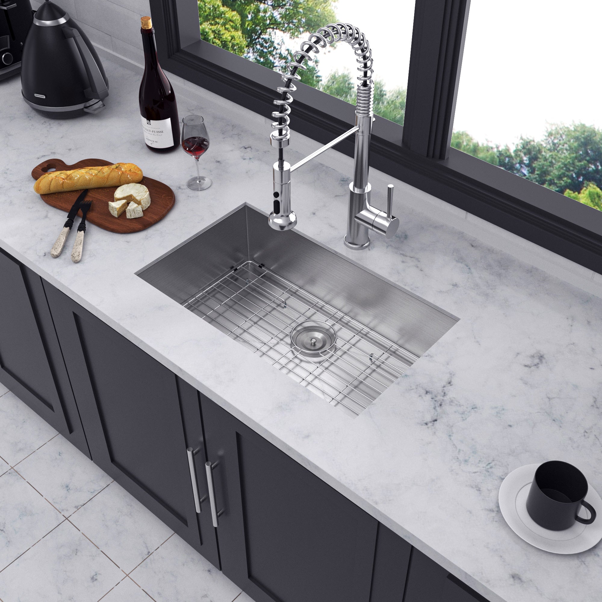 Undermount Single Bowl Stainless Steel Kitchen Sink RX-SS23