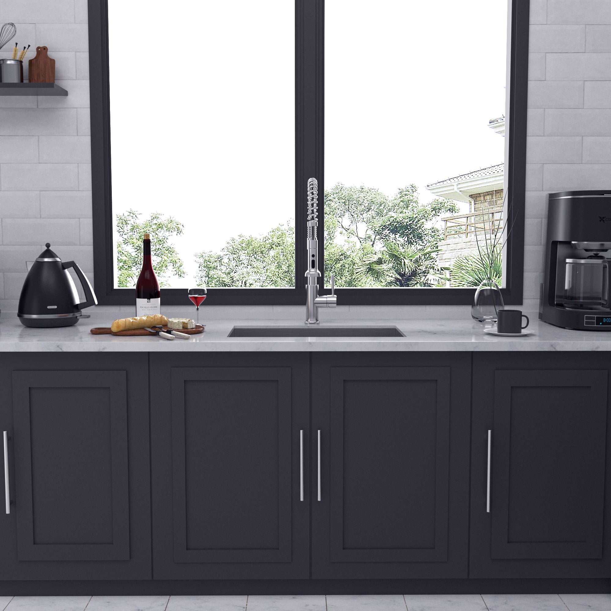 Undermount Single Bowl Kitchen Sink, Stainless Steel (SS23)