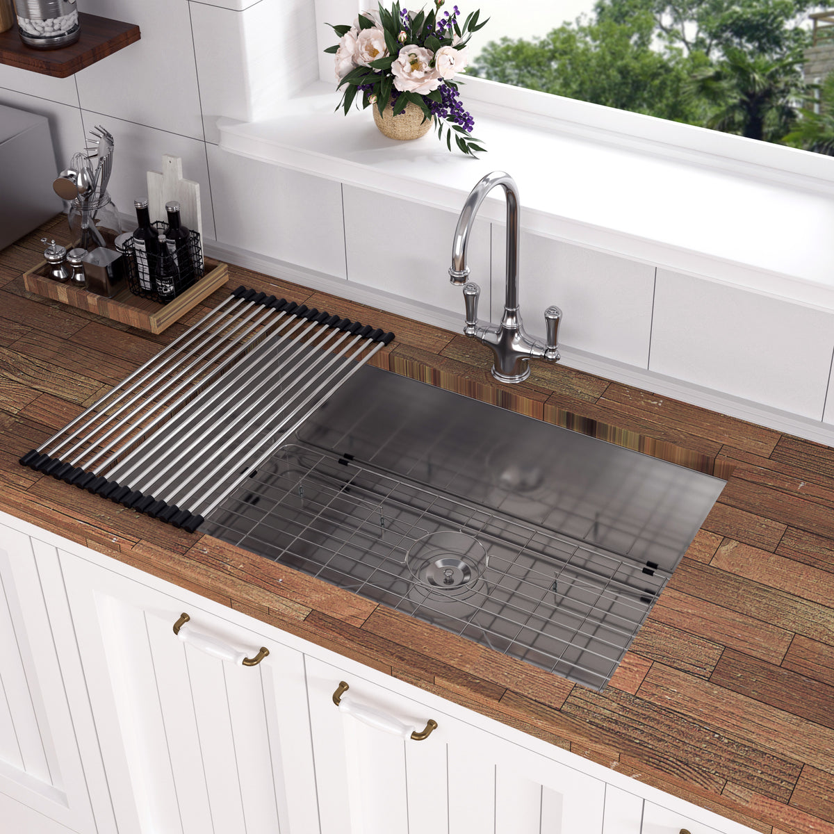 Undermount Single Bowl Kitchen Sink, Stainless Steel (SS23)