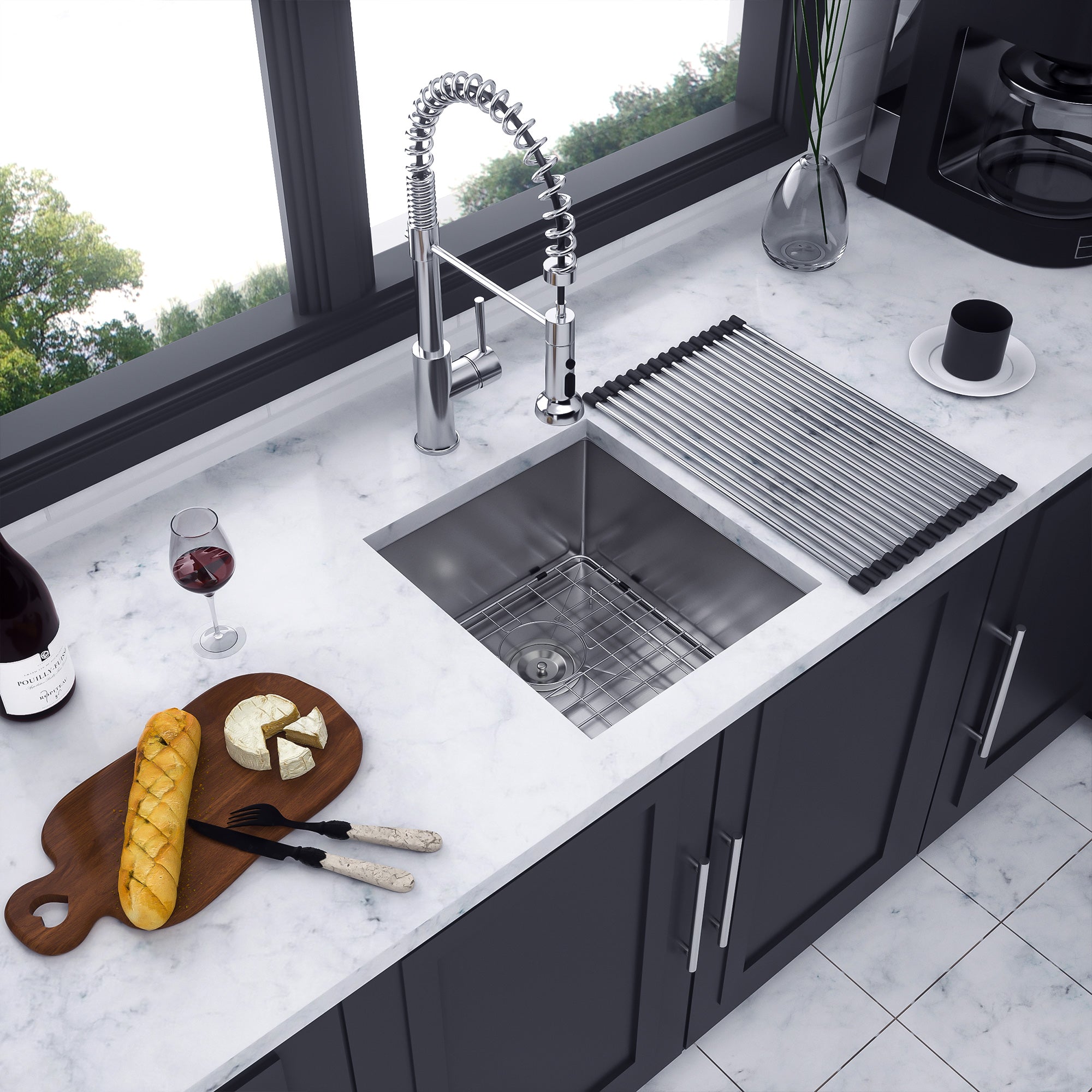 Undermount Single Bowl Stainless Steel Kitchen Sink RX-SS25