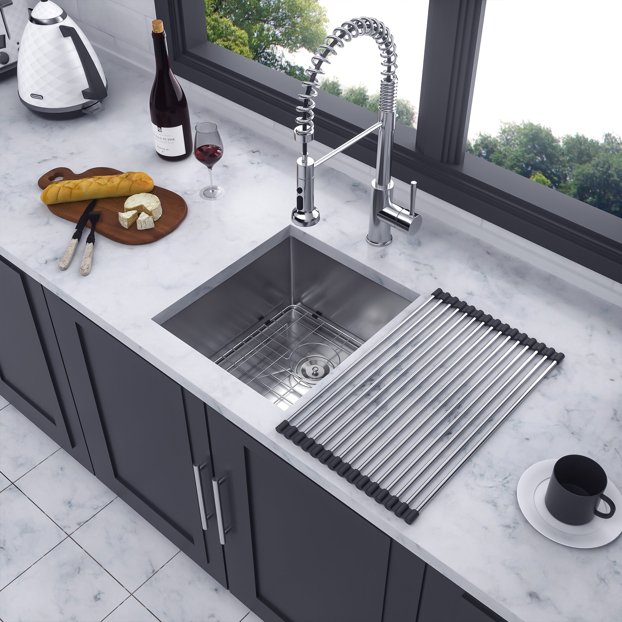 Undermount Single Bowl Stainless Steel Kitchen Sink RX-SS25