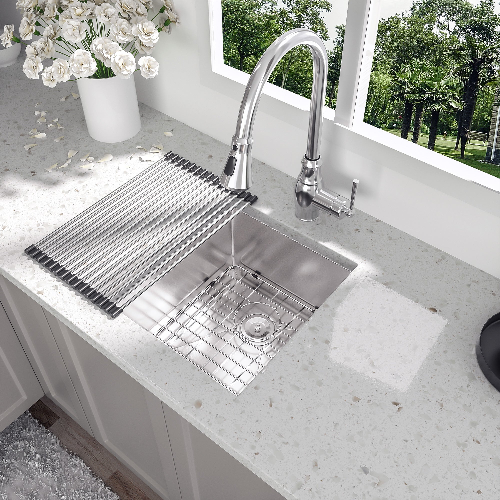 Undermount Single Bowl Stainless Steel Kitchen Sink RX-SS25