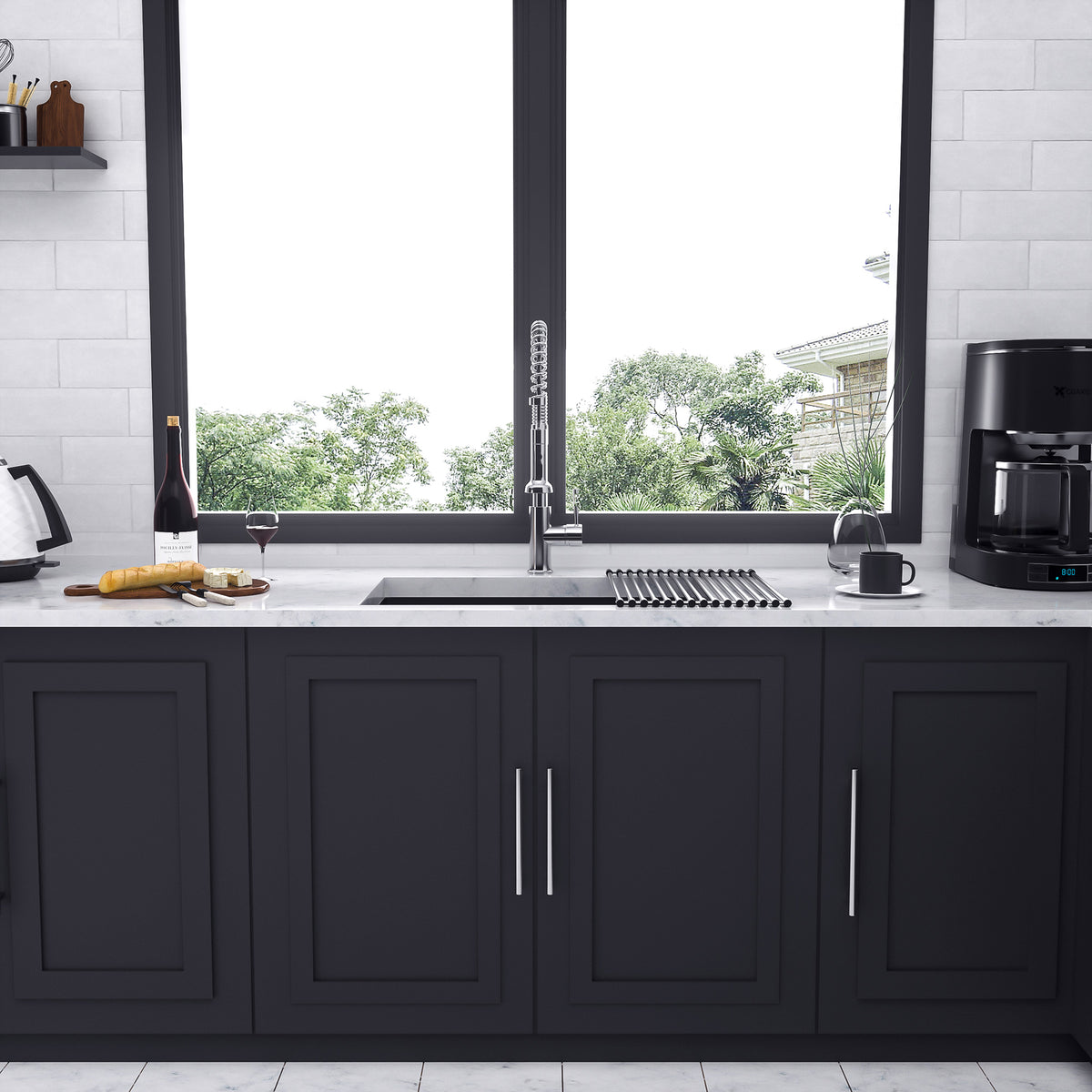 RAINLEX Undermount Single Bowl Kitchen Sink in Stainless Steel (SS26)