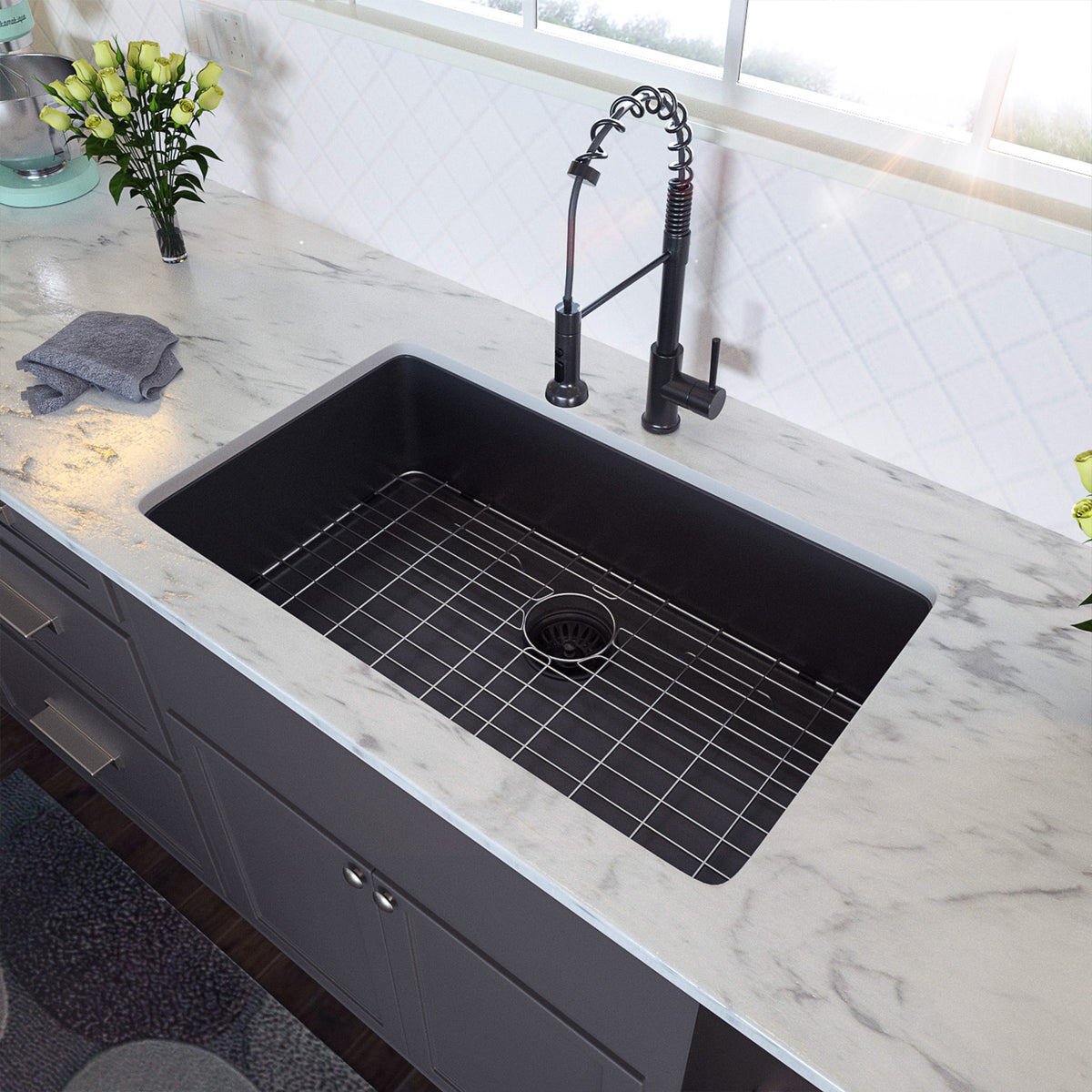 RAINLEX Undermount Single Bowl Kitchen Sink in Stainless Steel (SS26)