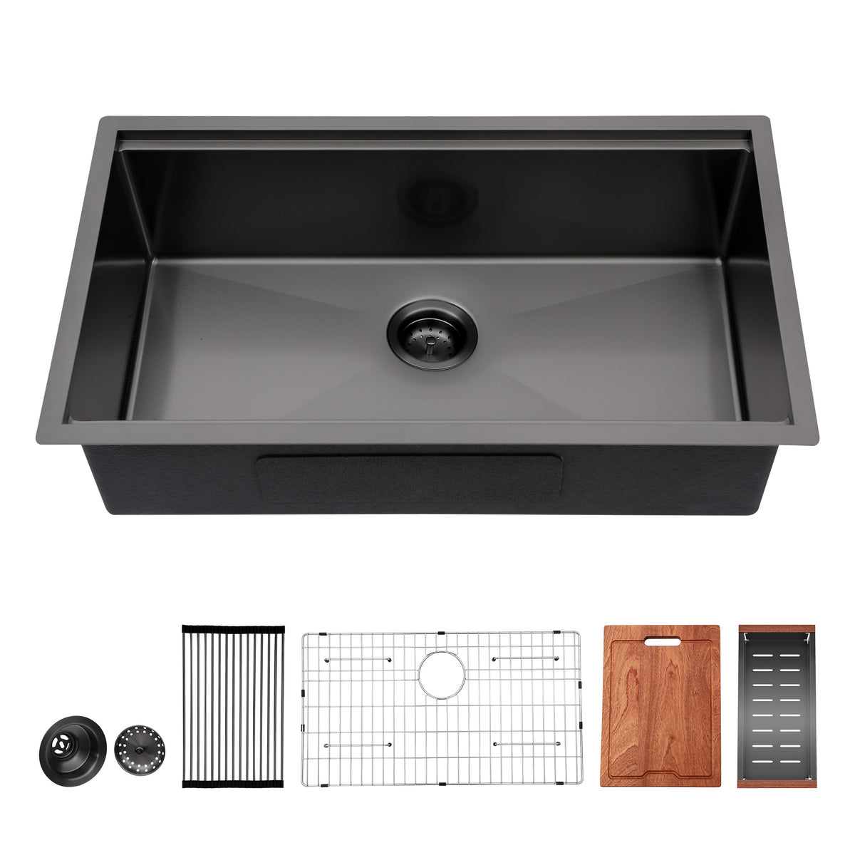 RAINLEX Undermount Single Bowl Workstation Sink in Stainless Steel (SS29)