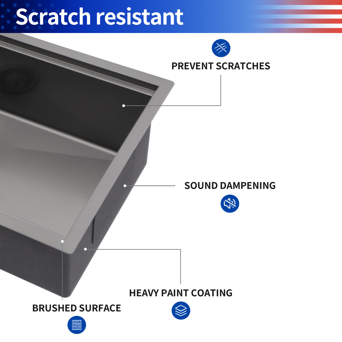 RAINLEX Undermount Single Bowl Workstation Sink in Stainless Steel (SS29)