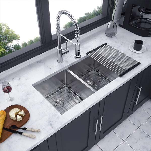 Undermount Double Bowl Stainless Steel Kitchen Sink RX-SS30