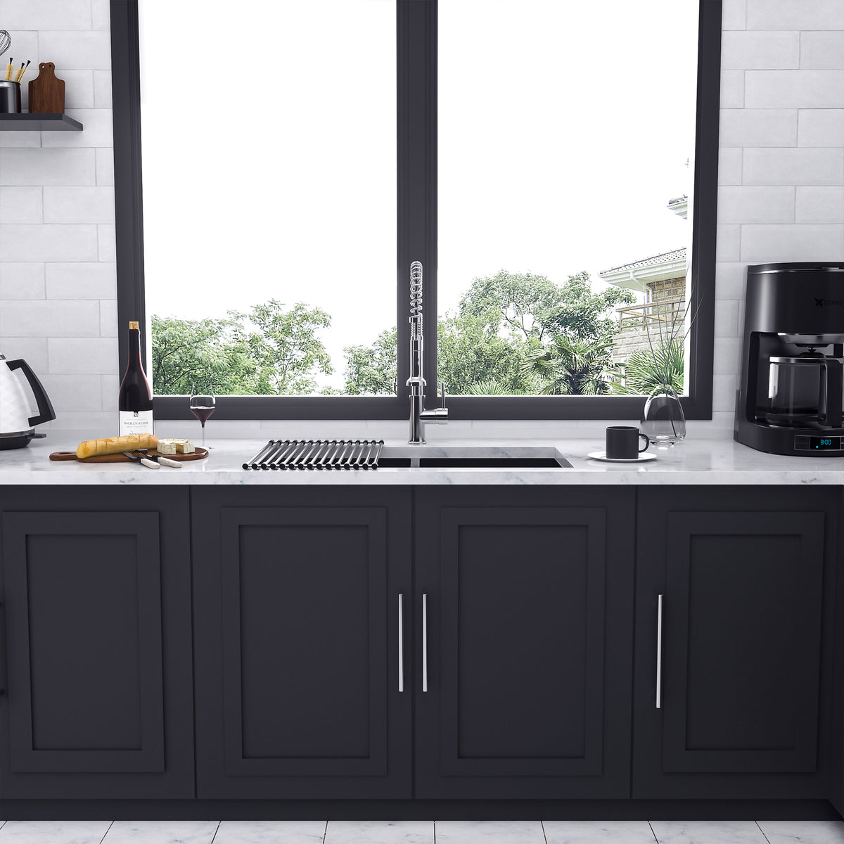 RAINLEX Undermount Double Bowl Kitchen Sink in Stainless Steel (SS31)