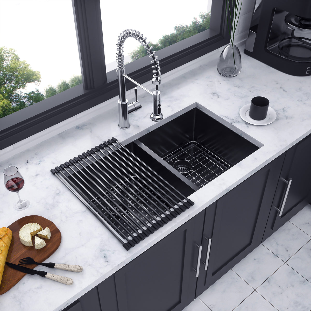RAINLEX Undermount Double Bowl Kitchen Sink in Stainless Steel (SS31)