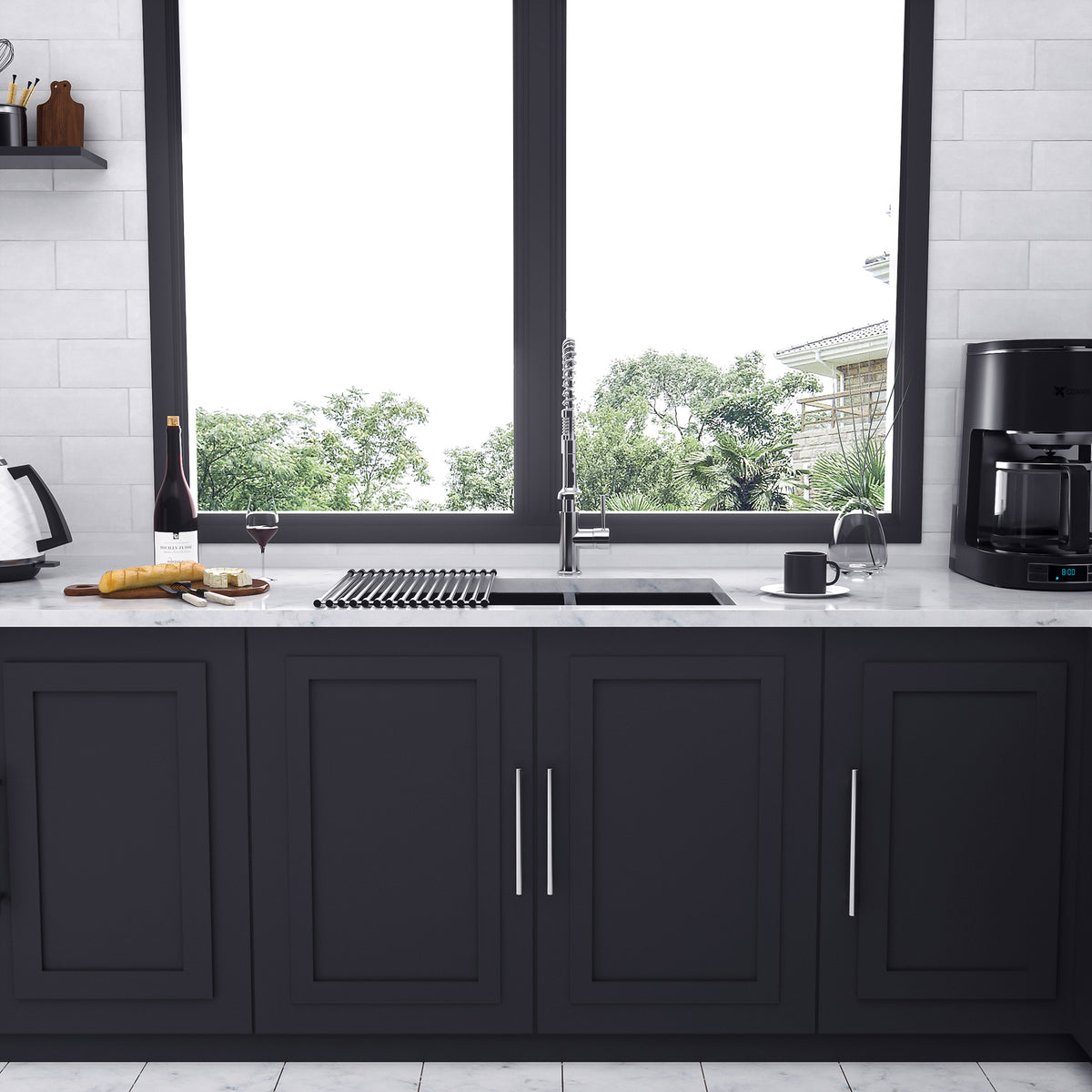 RAINLEX Undermount Double Bowl Kitchen Sink in Stainless Steel (SS31)