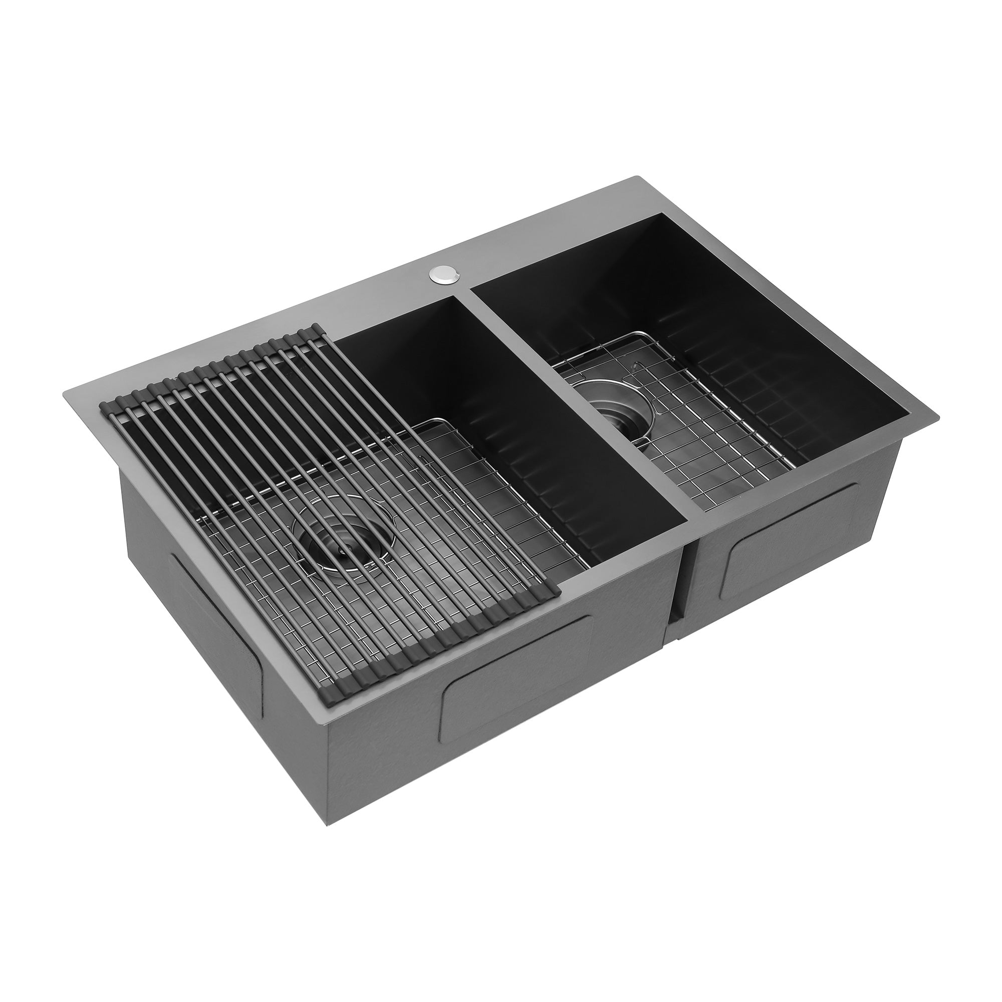 Drop-in Double Bowl Stainless Steel Kitchen Sink RX-SS43