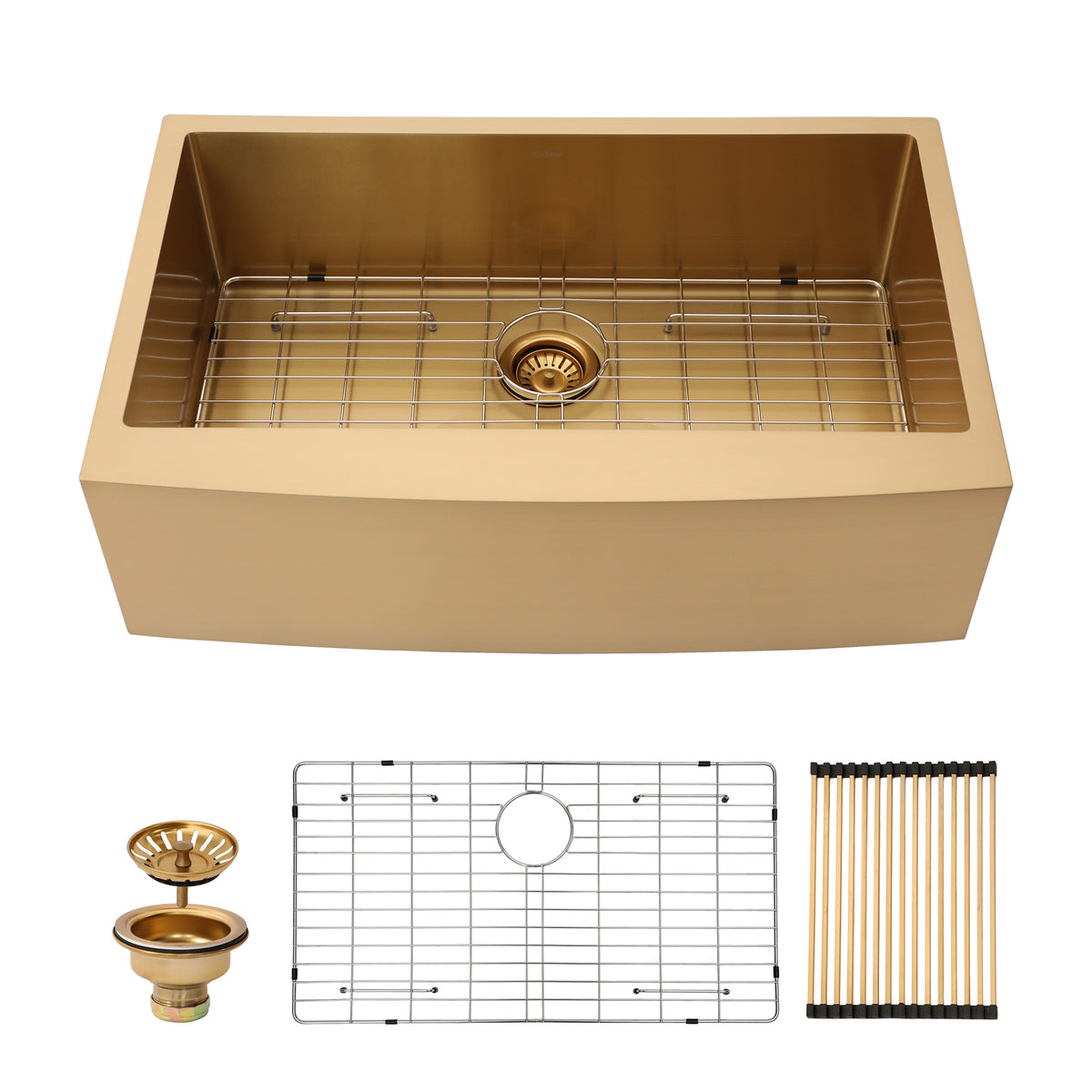 RAINLEX Farmhouse Apron-Front Kitchen Sink in Stainless Steel (SS47)
