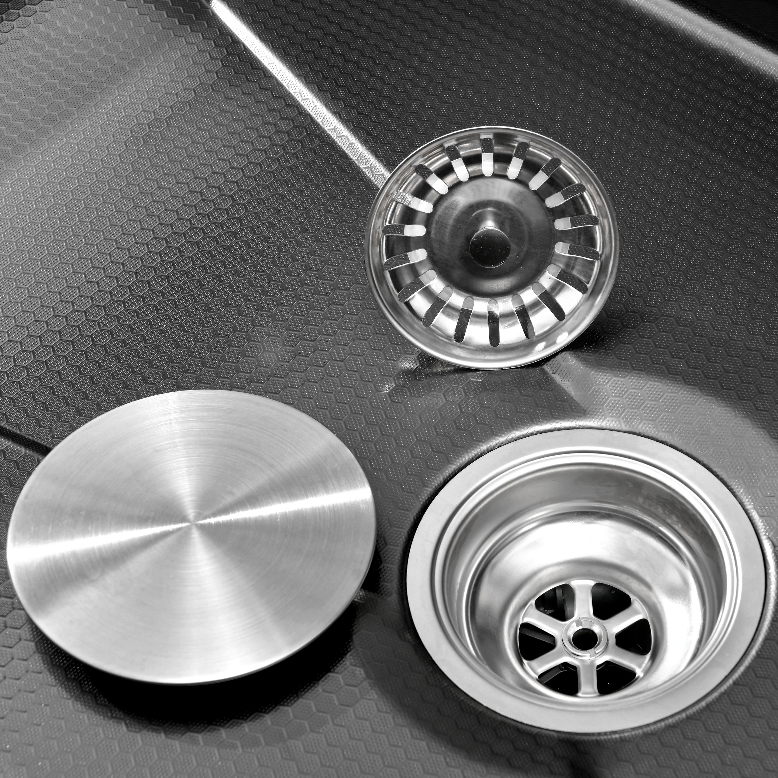 30" x 18" Waterfall Workstation Sink, Black Stainless Steel