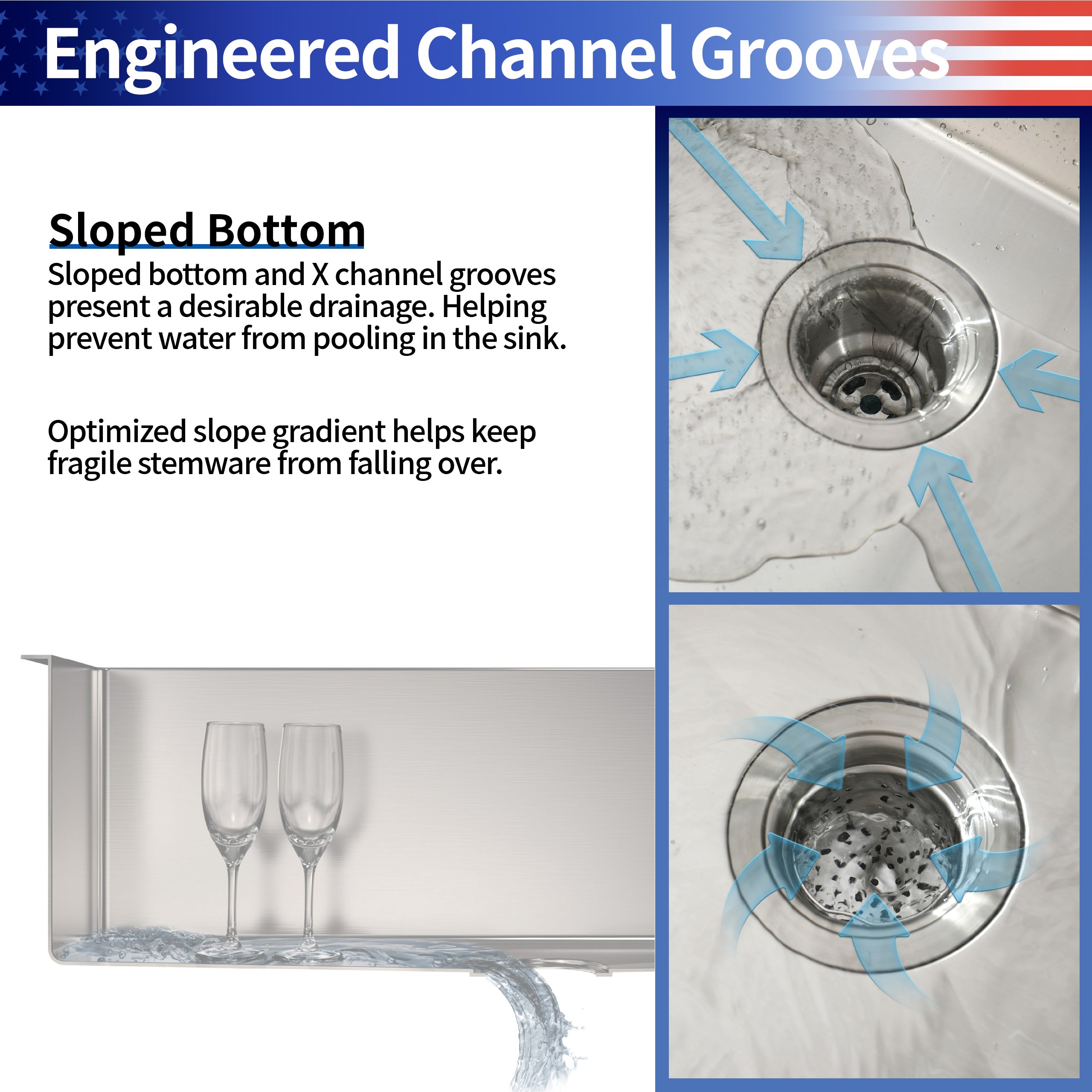 36" x 19" Undermount Single Bowl Workstation Sink, 16 Gauge Stainless Steel