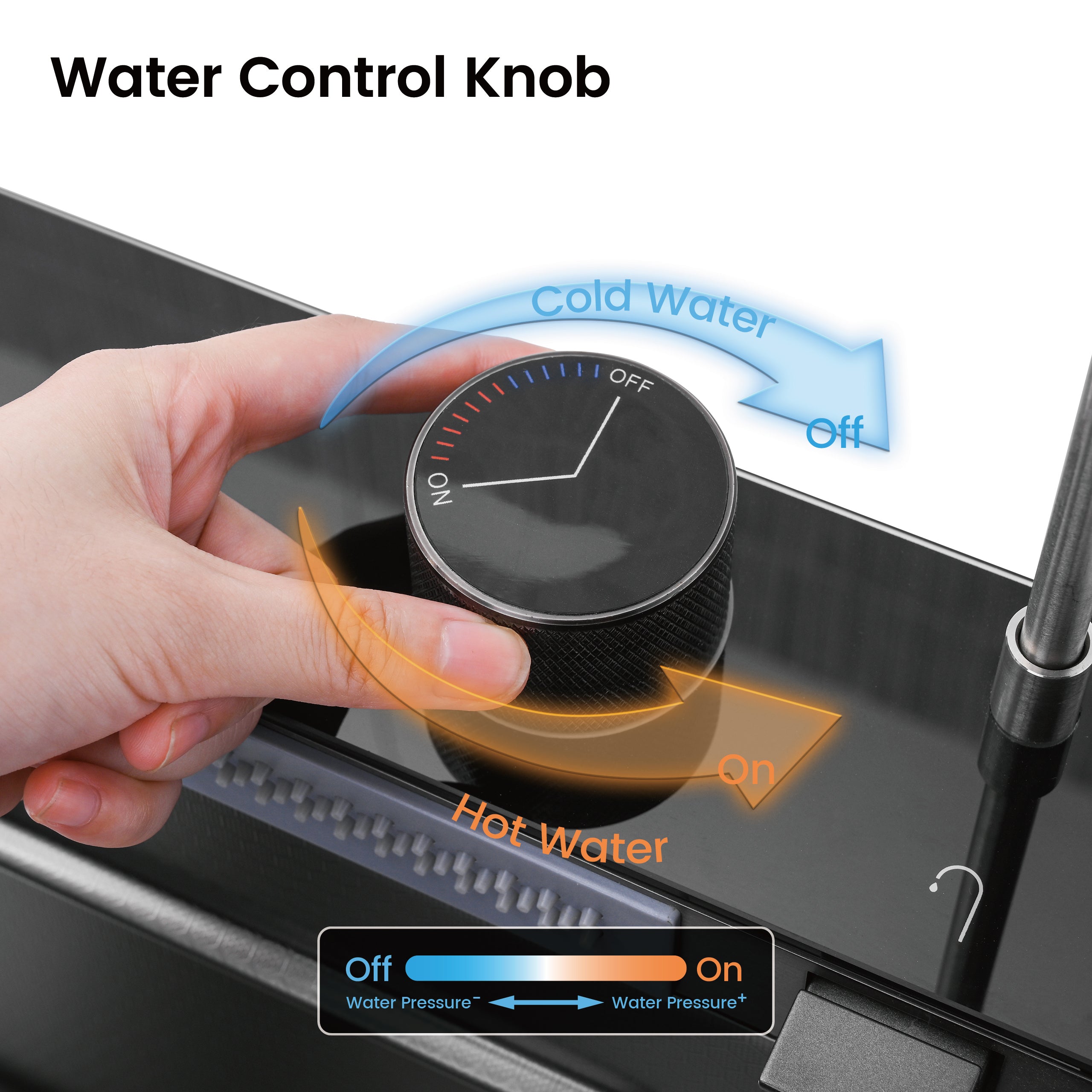 30" x 18" Smart Waterfall Kitchen Sink with Digital Display and Cup Washer