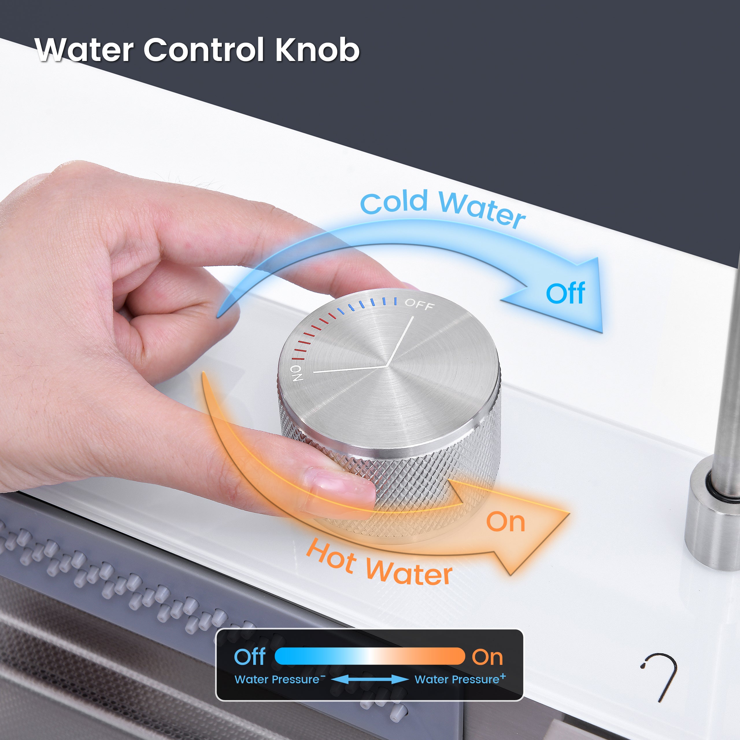 33" x 22" Smart Waterfall Kitchen Sink with Digital Display and Cup Washer
