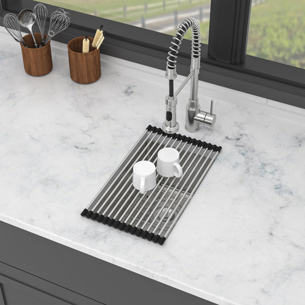 RAINLEX 10 in. x 18 in. Undermount Single Bowl Prep Sink