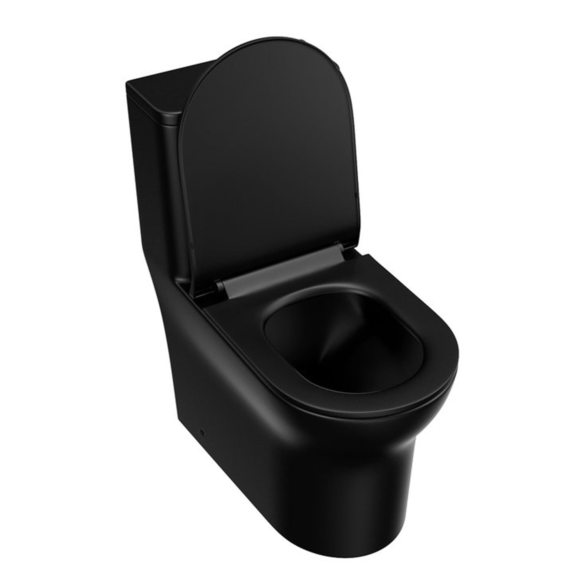 One-Piece Elongated Toilet, Matte Black (T03)