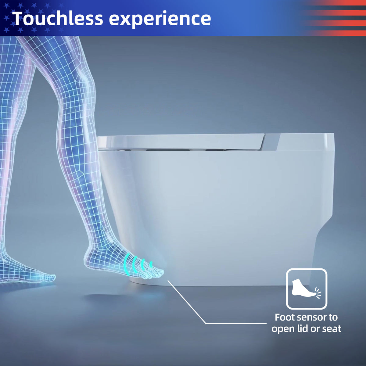 RAINLEX Smart Toilet with Built-In Bidet, White (T05)