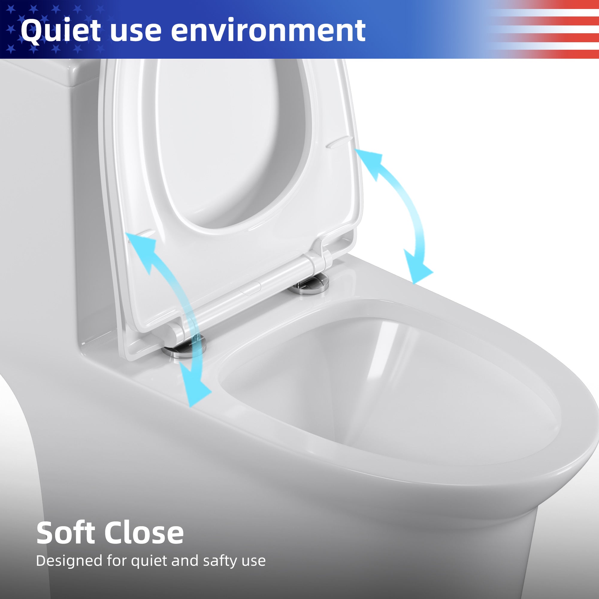 Toilette monobloc en blanc RX-T08W