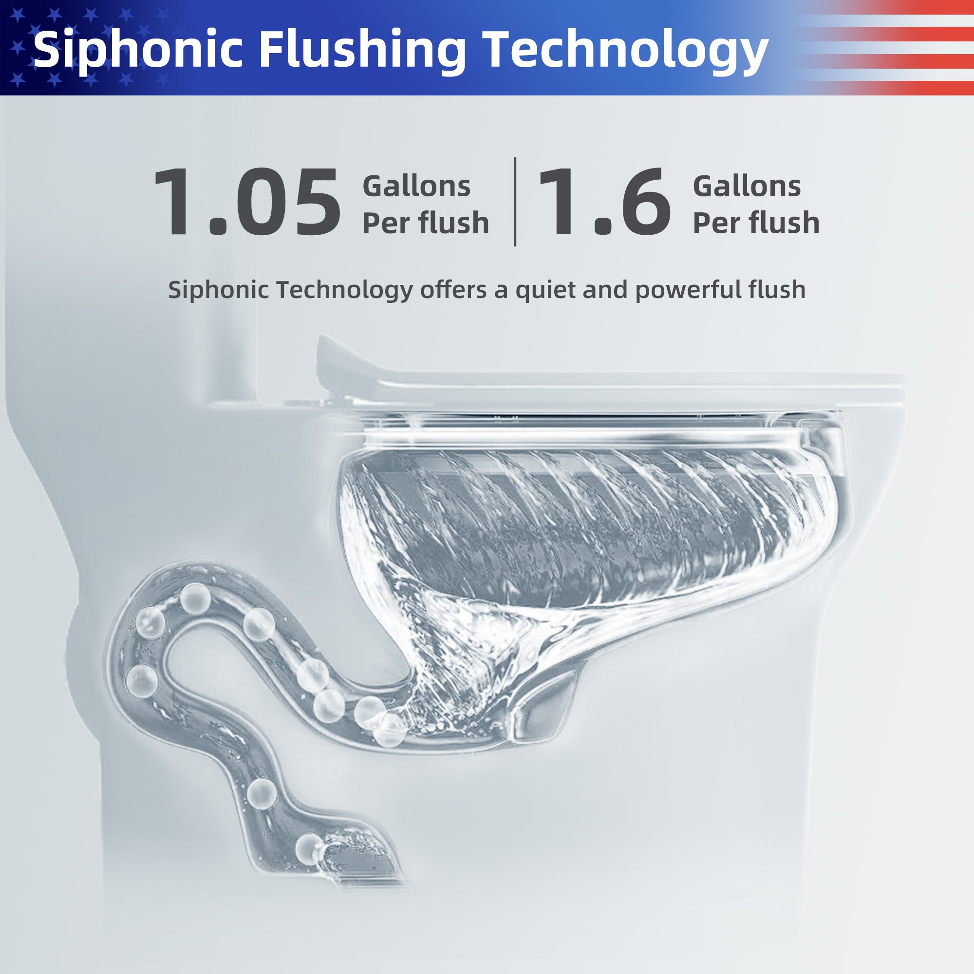 One-Piece Elongated Toilet, White (T09)
