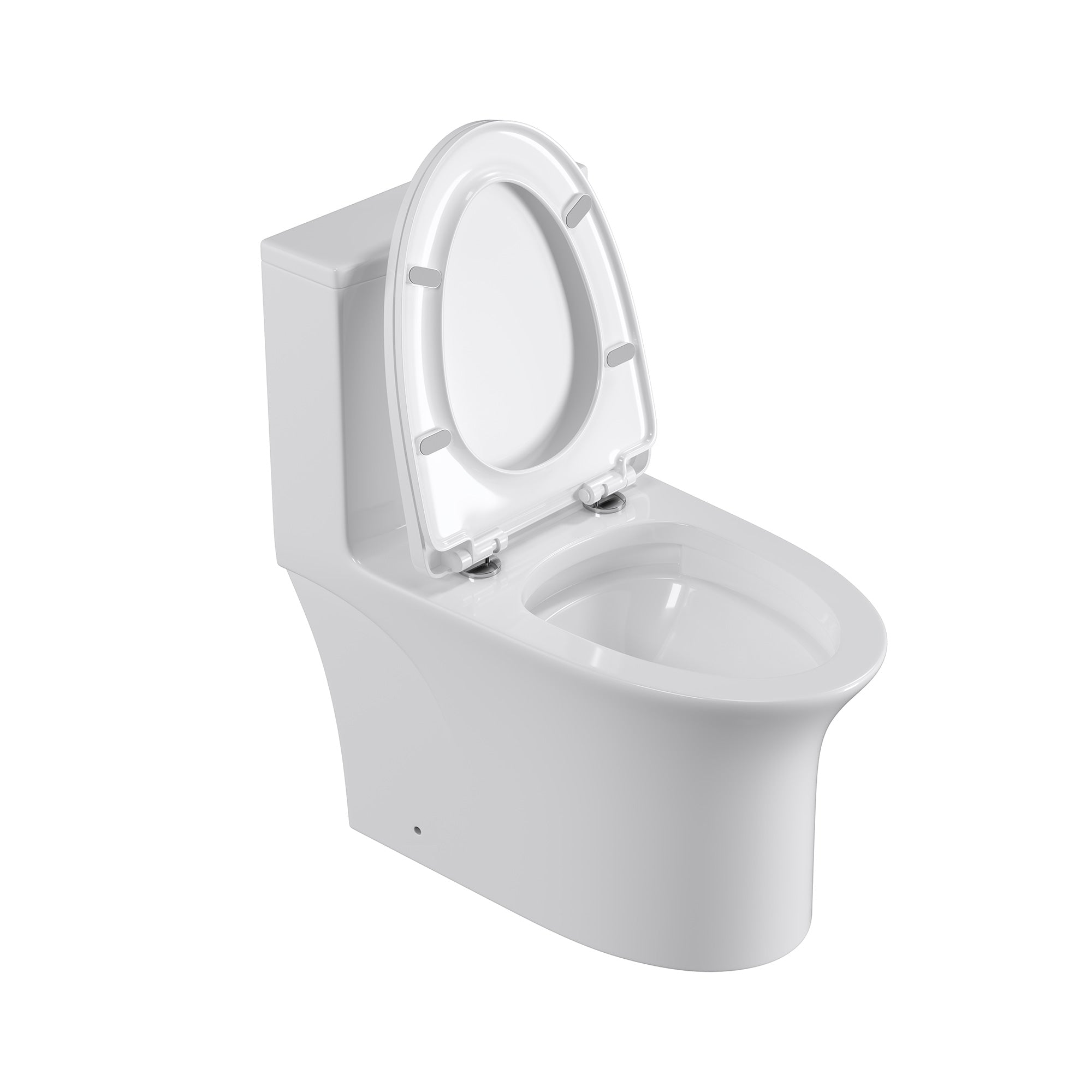 One-Piece Elongated Toilet, White (T10)