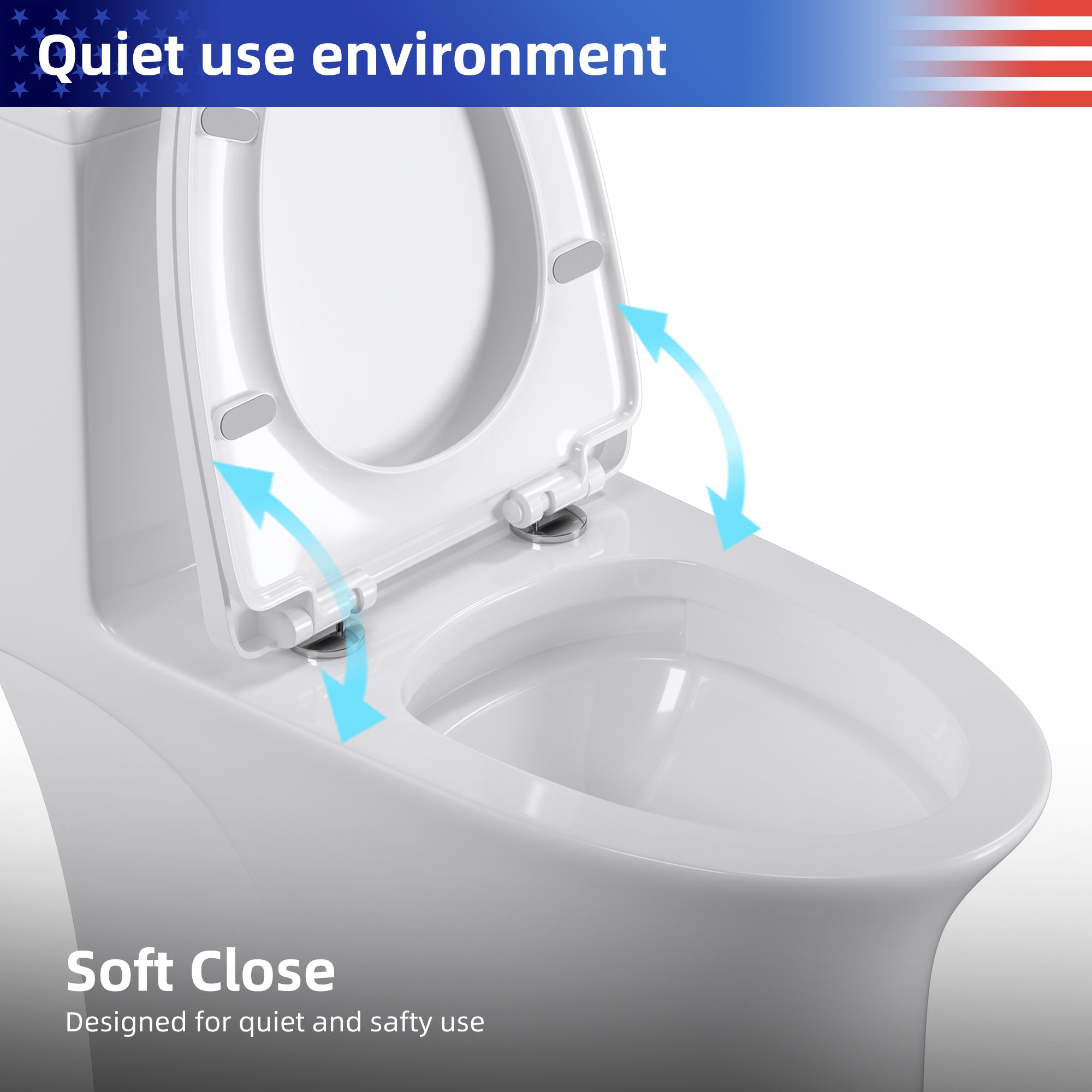 One-piece Toilet in White RX-T10W