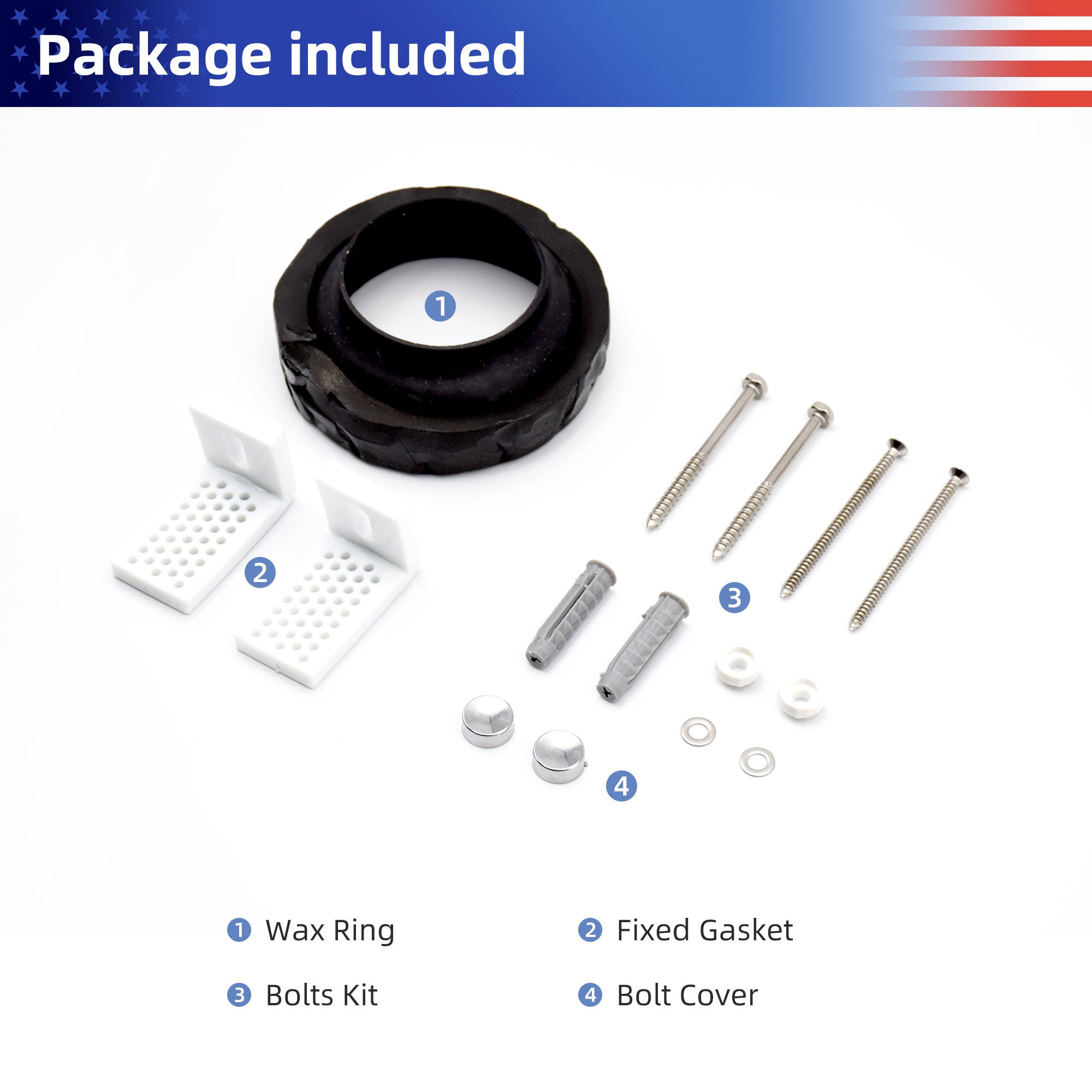 One-piece Toilet in White RX-T10W