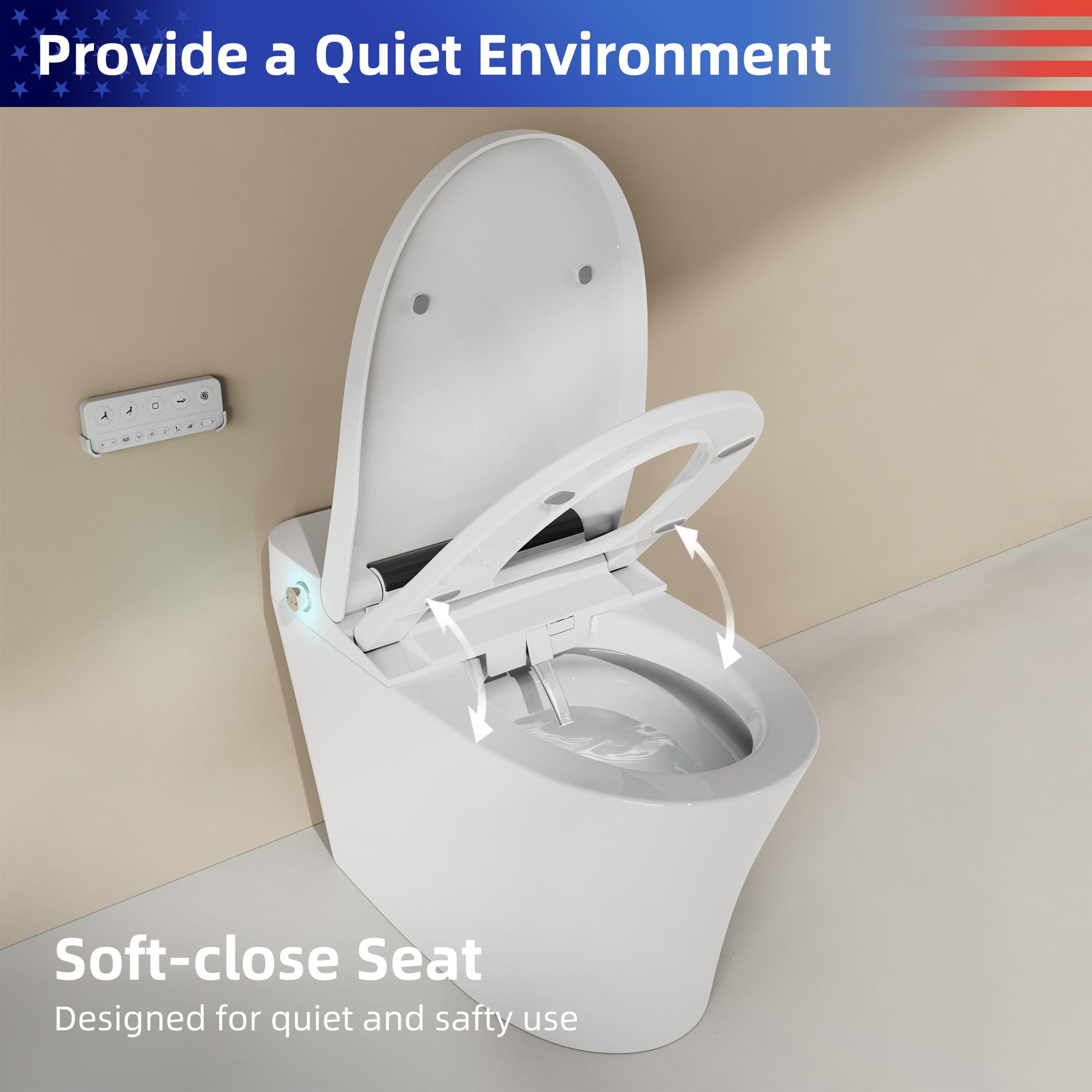Toilettes intelligentes avec bidet intégré RX-T13W