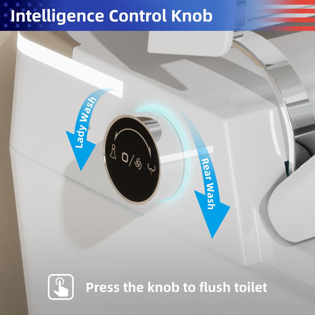 RAINLEX Smart Toilet with Built-In Bidet, White (T15)