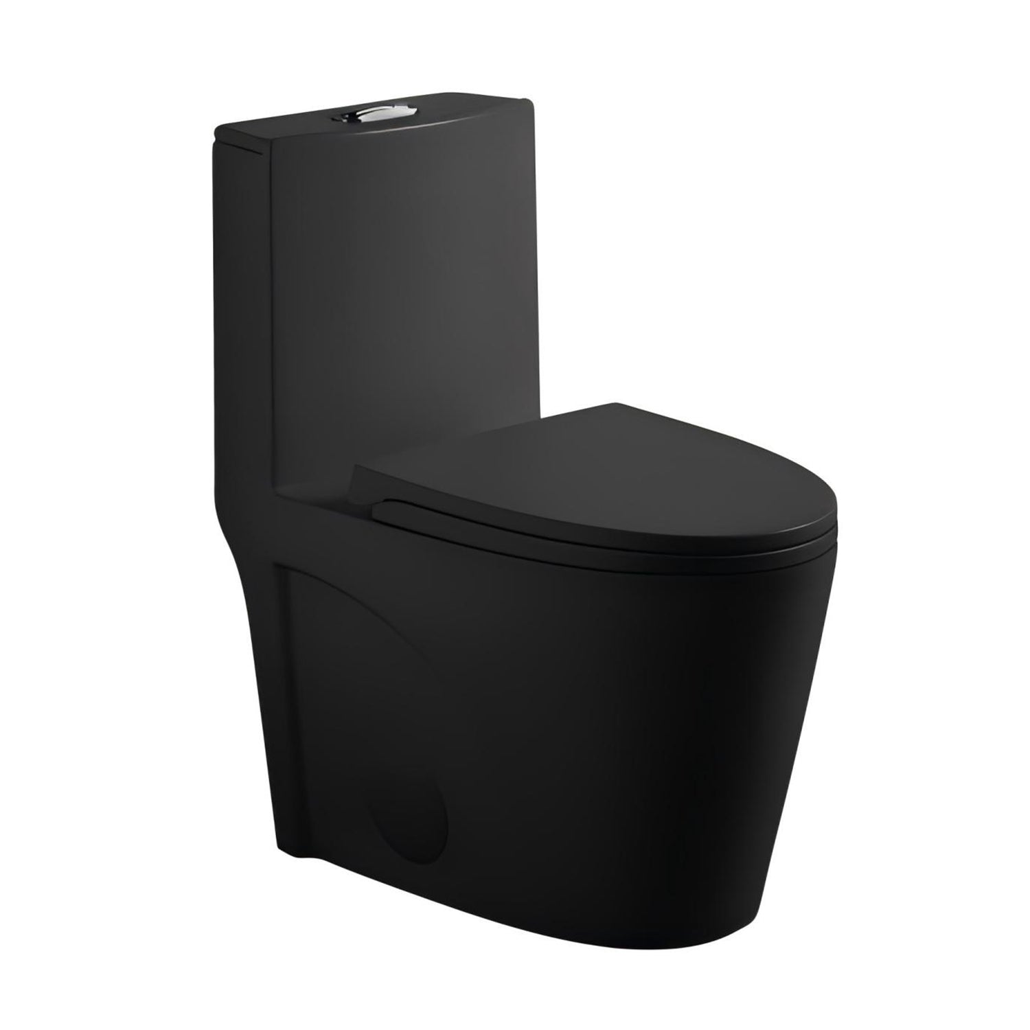 1.28/0.8 GPF Tornado Flush One-Piece Toilet, Elongated Siphonic S-Trap 12" Toilet with Soft Close Seat, Dual Flush, MAP 1000g, ADA Chair Height 17"