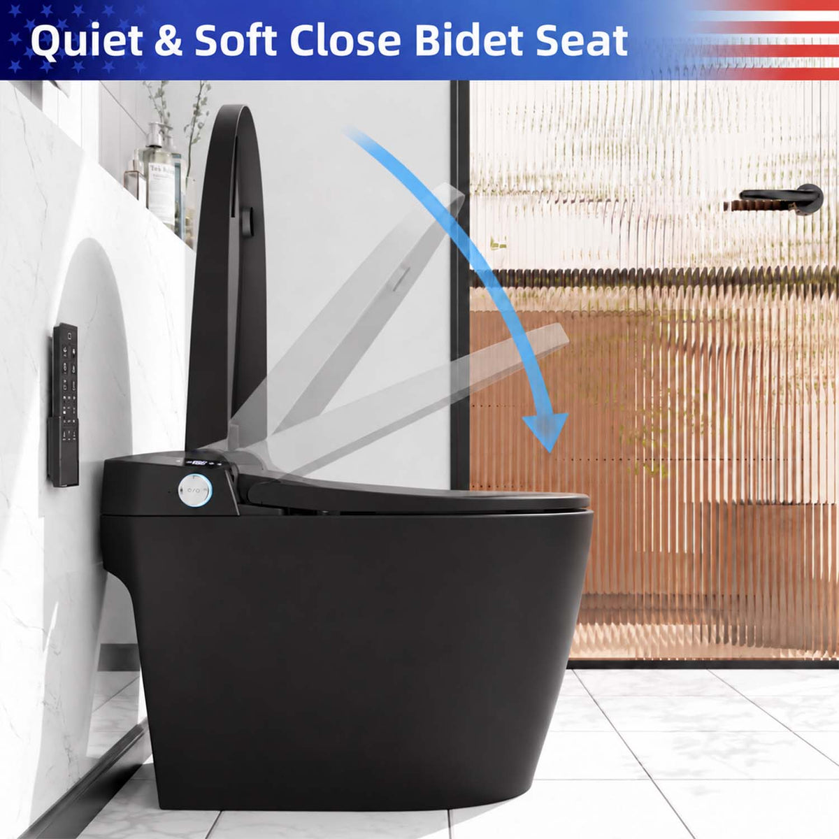 Rainlex Smart Toilet Bidet, One Piece Electric Toilet with Heated Seat, Auto Flush, Warm Air Dryer, Wireless Remote & Self Cleaning Nozzle (T31)