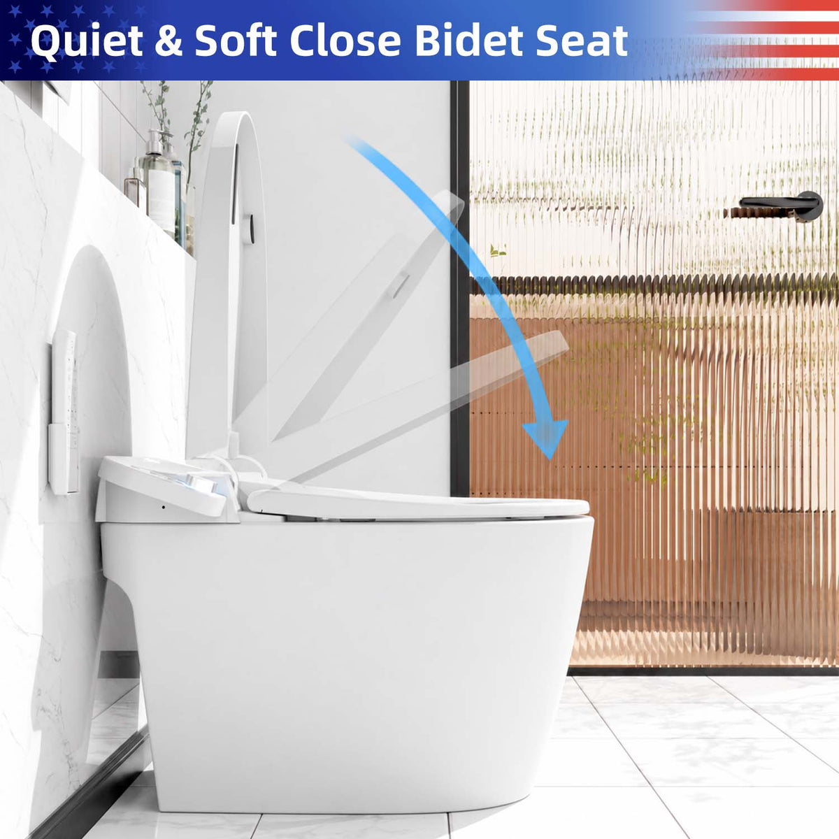 Rainlex Smart Toilet Bidet, One Piece Electric Toilet with Heated Seat, Auto Flush, Warm Air Dryer, Wireless Remote & Self Cleaning Nozzle (T32)