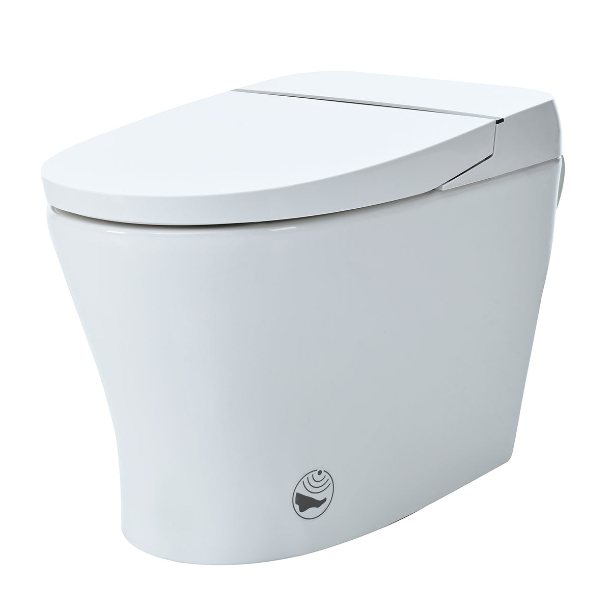Rainlex Smart One Piece Toilet with Heated Seat, Dual Flush 1.0/1.28 GPF, Tankless Design, Foot Sensor, Night Light & Knob Control（T42）