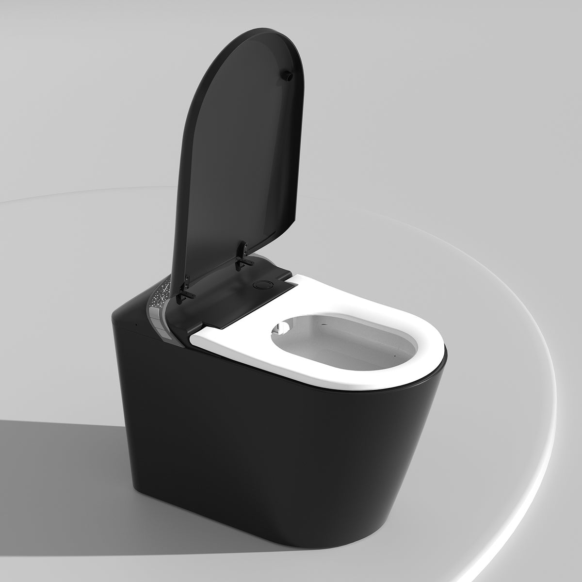Rainlex Tankless Smart Bidet Toilet with Auto Open Lid, Heated Seat, Warm Water Wash, Dryer, Foot Sensor & Remote Control(T46)